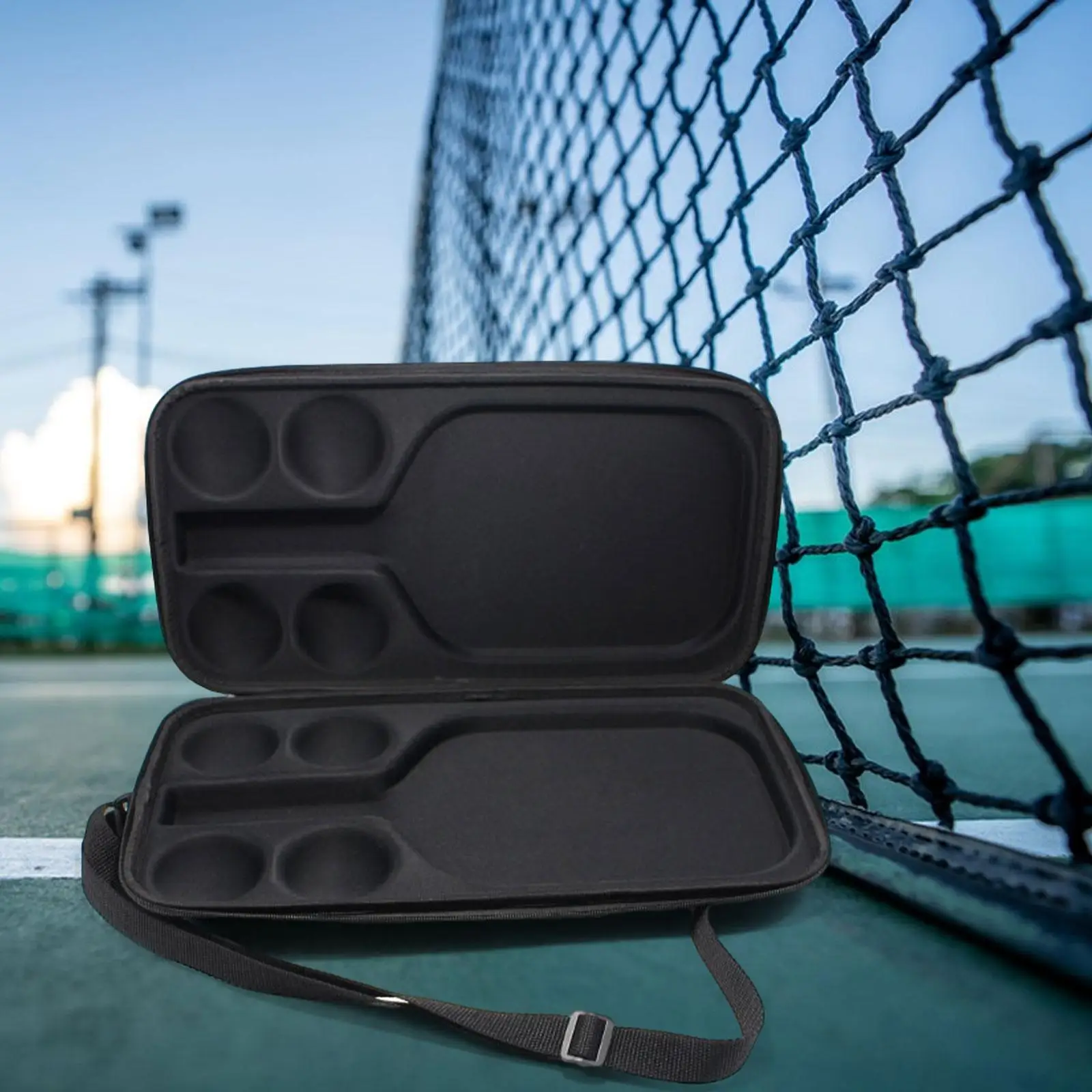 Table Tennis Racket Bag Racket Protective Bag Zipper Closure Carrying Bag Dustproof Handbag Paddle Sleeve for Outdoor Travel