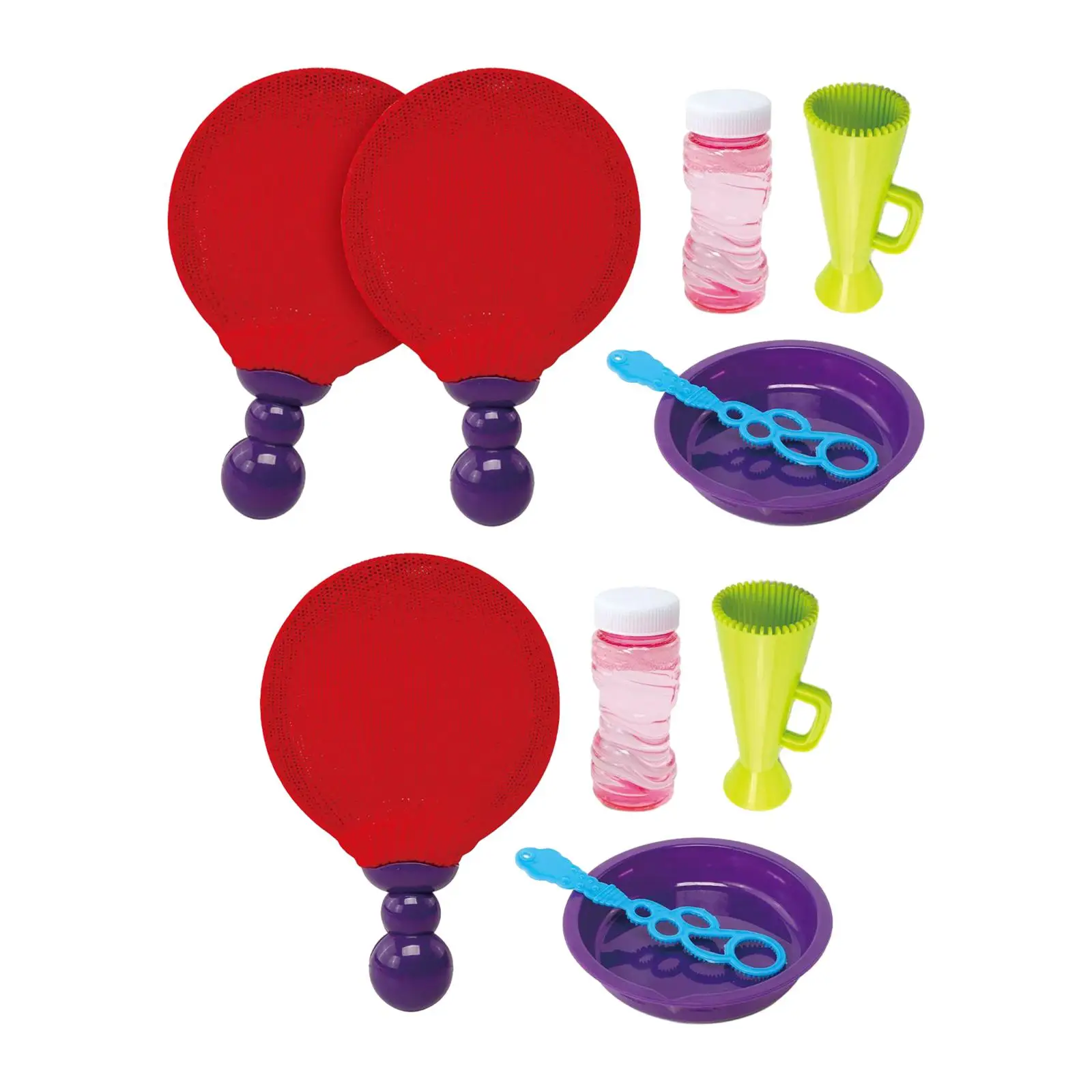 Toss and Catch Bubble Game Table Tennis Toy Blow Bubble Toy for Party Activities Beach Toys Playground Outdoor Game Lawn