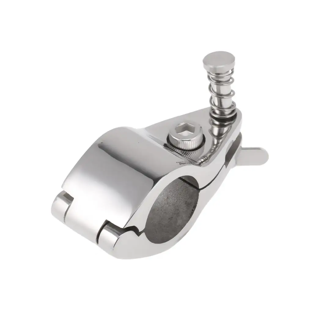 Boat Canopy Cover Fitting Clamp Mount Suits for 7/8`` 22MM OD Tube Hinged Marine Grade 316 Stainless Steel