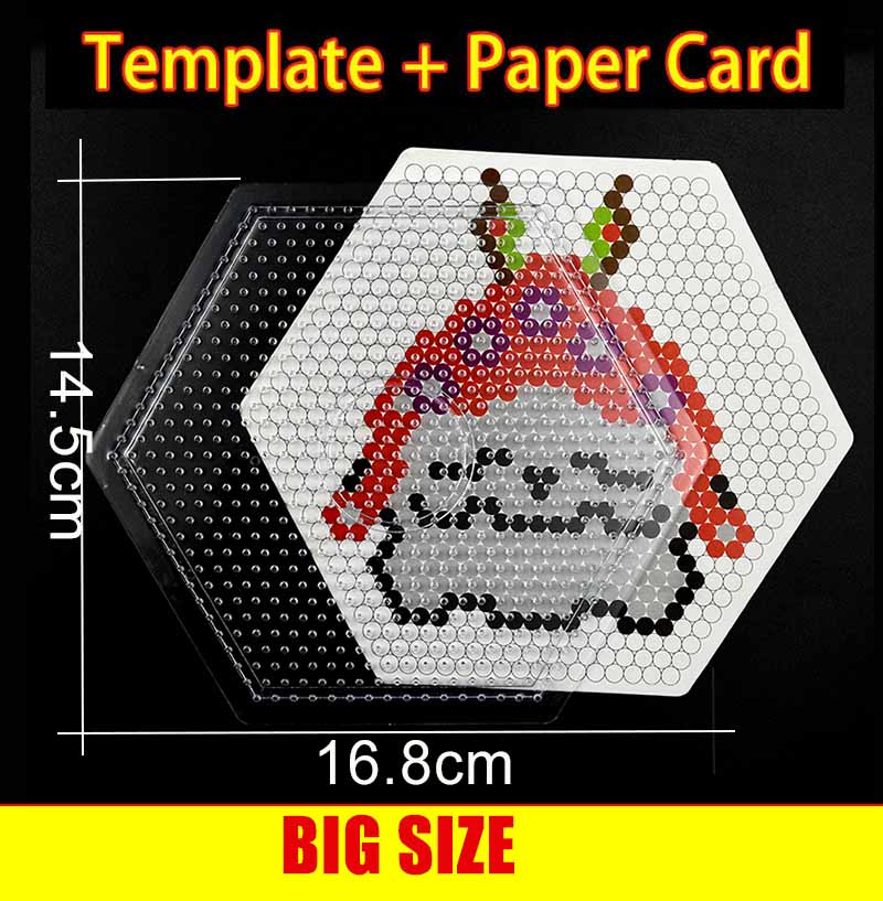 Große Hama-Perlen, 5 mm, quadratisch, große Stecktafeln, für Hama-Sicherung, Perlen, Kreis, Puzzle-Vorlage für Lernspielzeug – Detail 3