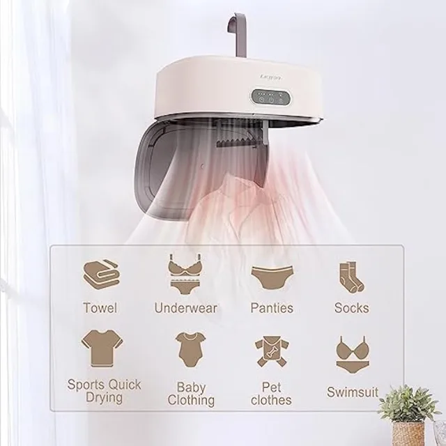 Mini Dryer, Portable Clothes Dryer for Apartments, Portable Small Mini  Dryer Machine, Travel Clothes Dryer, Suitable for Swimwear, Panties,  Underwear