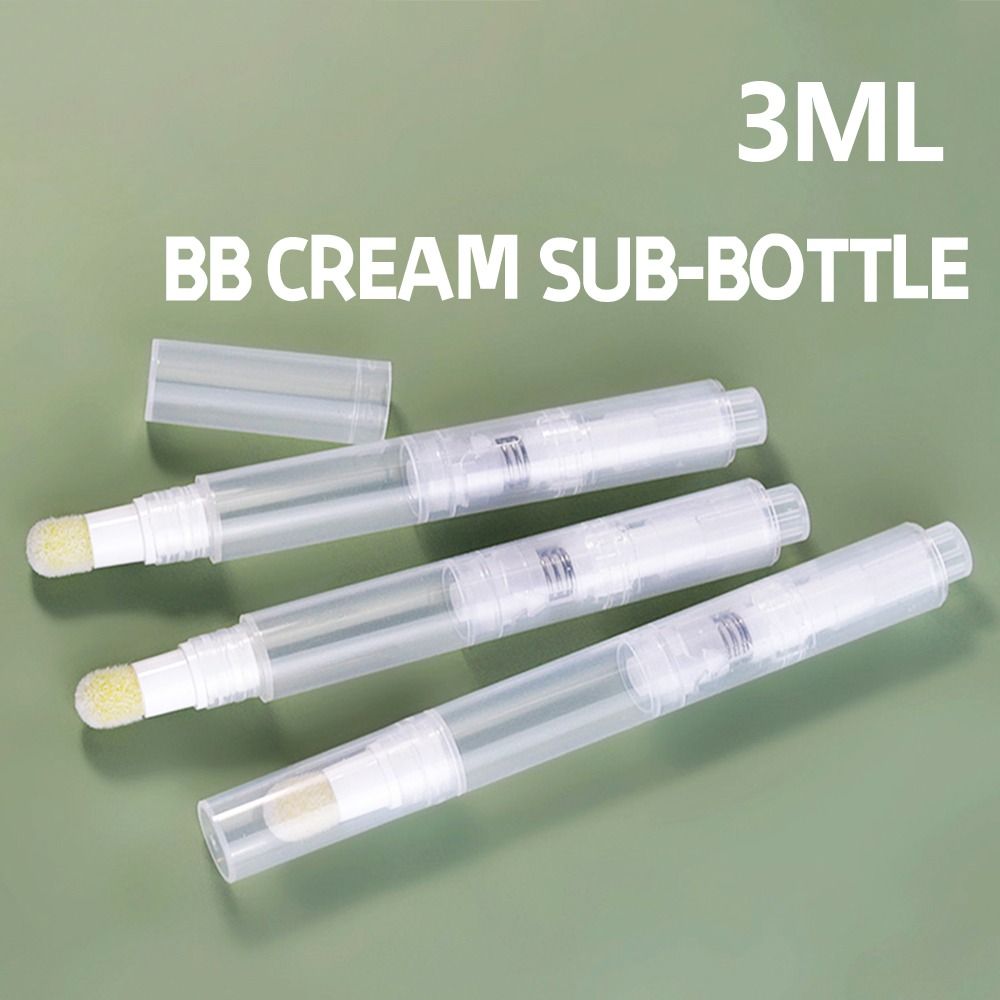 Best of 3ml BB Cream Spong Head Press-on Plastic Small Bottle Air Cushion Foundation Lip Gloss Lip Glaze Tube Pump Pen Package Material Reviews & Tips