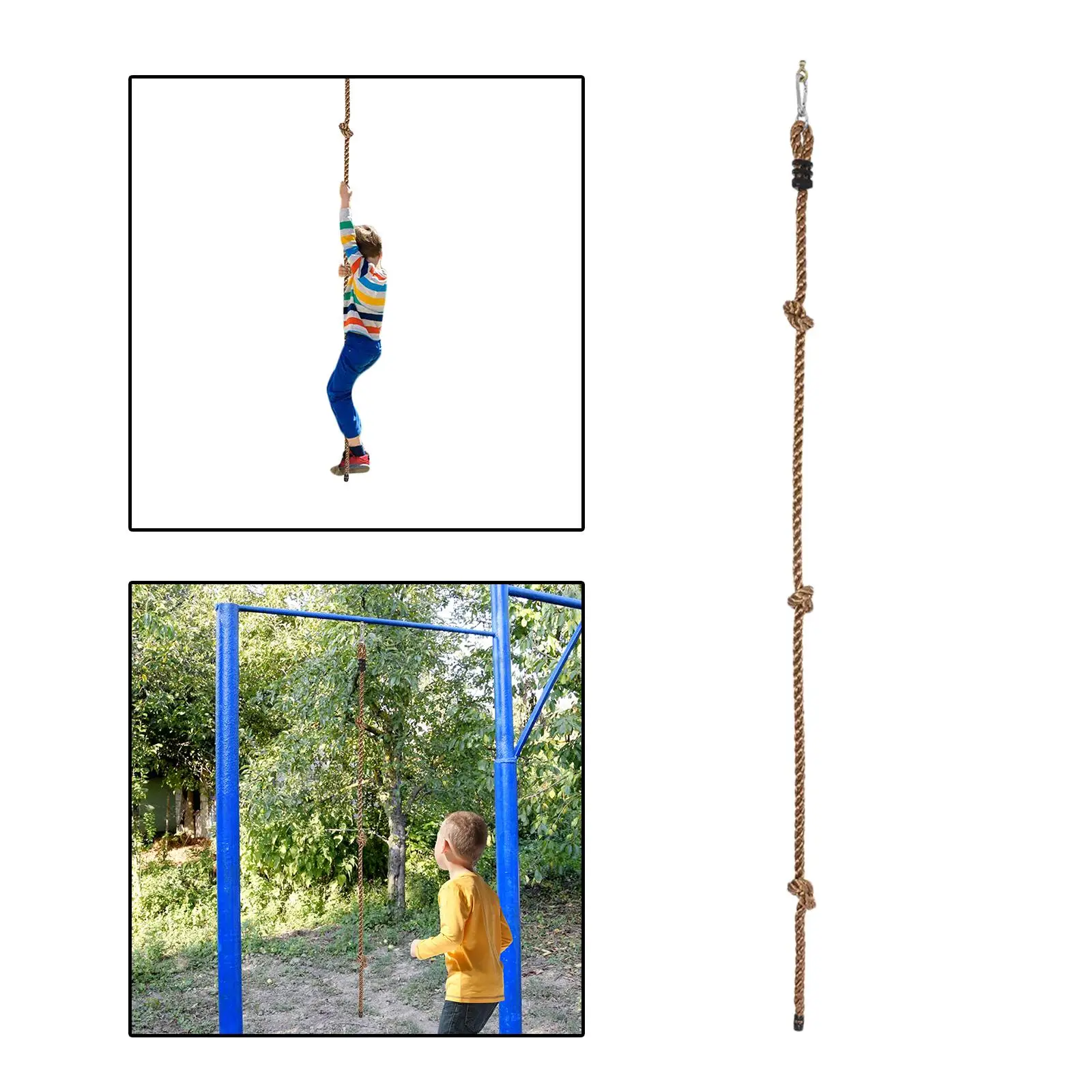 Heavy Duty Climbing Rope Swing Kids Play Toy for Climbing Playground Jungle