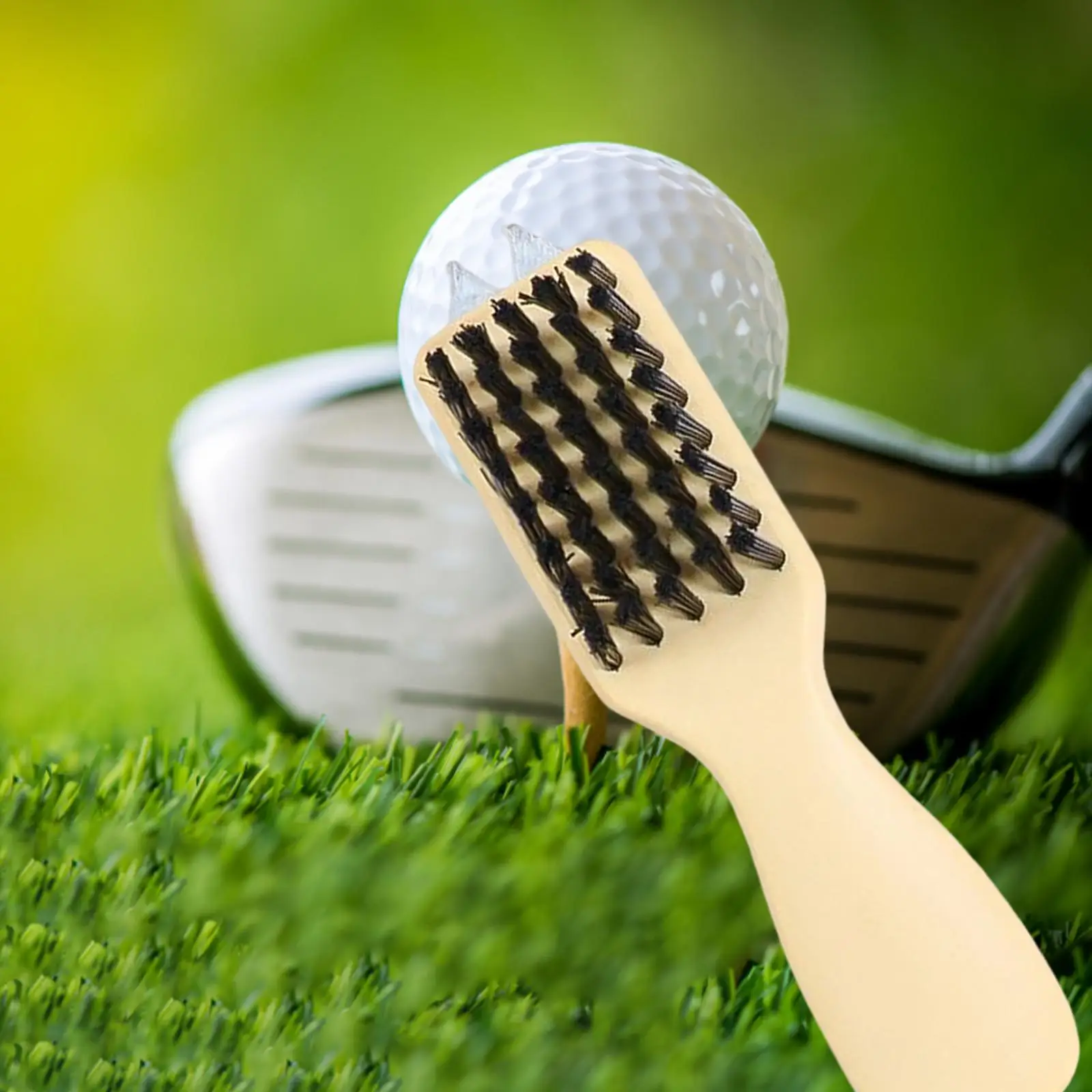 Durable Golf Shoes Brush Dirty Remover, Cleaning Bristles with Shoehorn Handle and Wrench