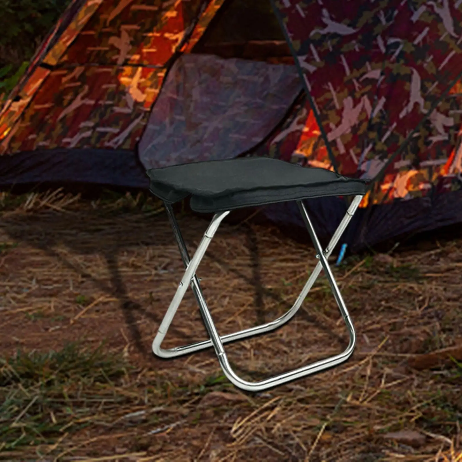 Outdoor Folding Stool Portable Lightweight Mini Size Portable Bench Fishing Chair for Backyard Garden Backpacking Picnic Hiking