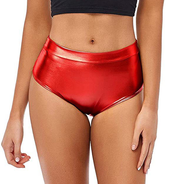 Womens Shiny Metallic Booty Shorts High Waist Panties Hot Pants Jazz Pole  Dance Music Festival Rave Party Bottoms Club Shorts - AliExpress