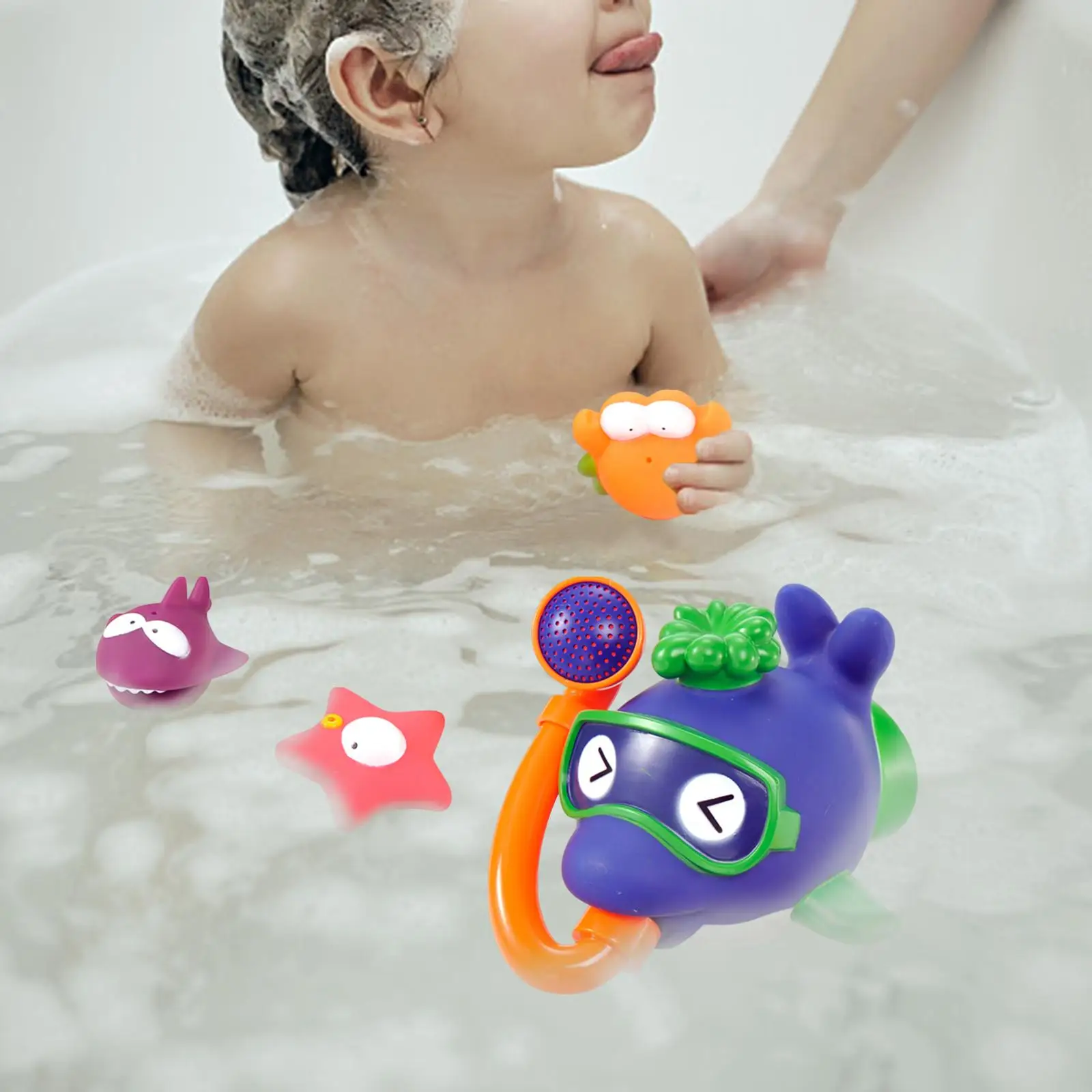Bath Water Toys Interaction Bathroom Baby Toy Bathtub Pool Toys Bathing Water Toys for Kids Boys Toddlers Children Holiday Gifts