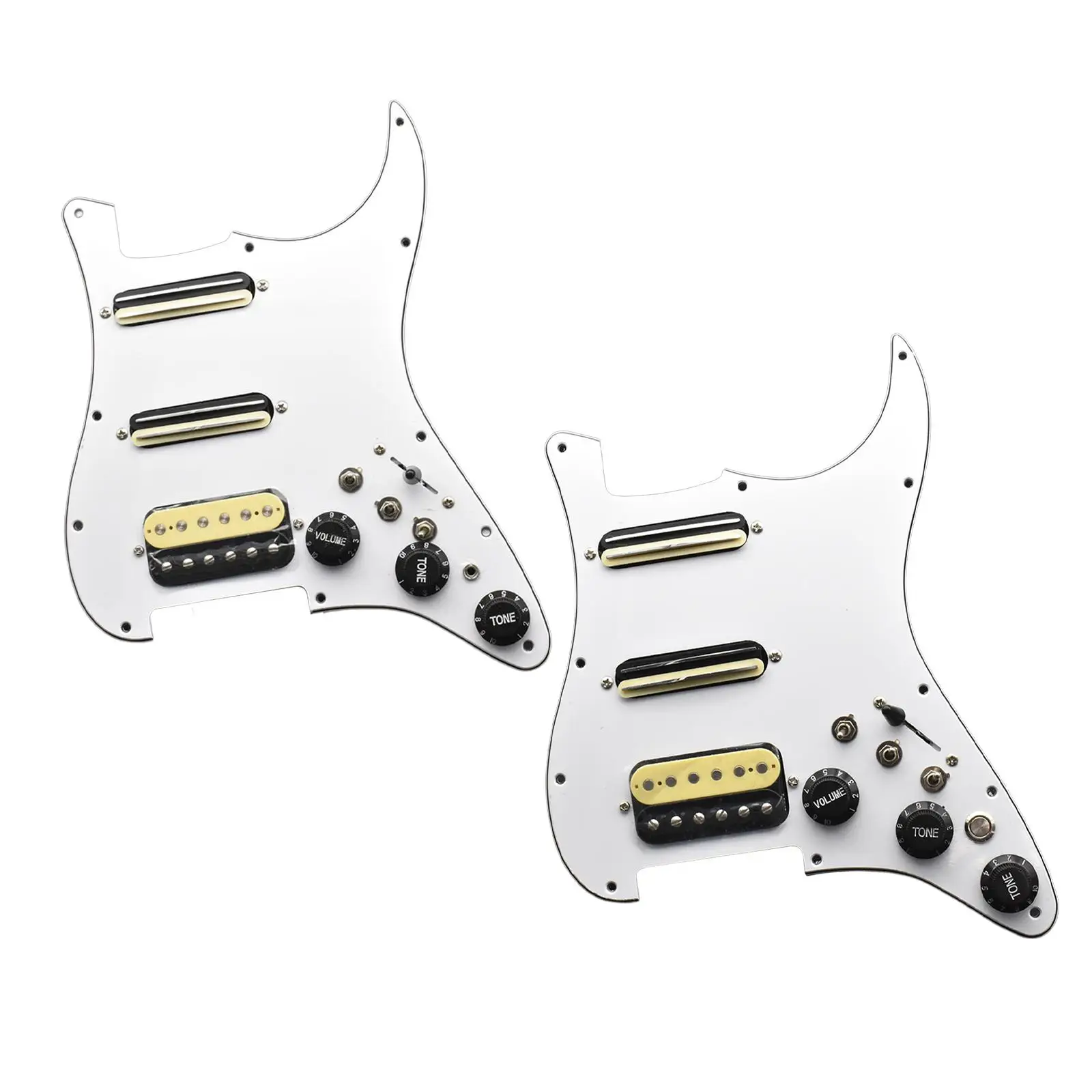 Guitar Loaded Pickguard Direct Replaces Loaded Prewired Pickup Pickguard White Easy Installation Practical Sturdy for Parts