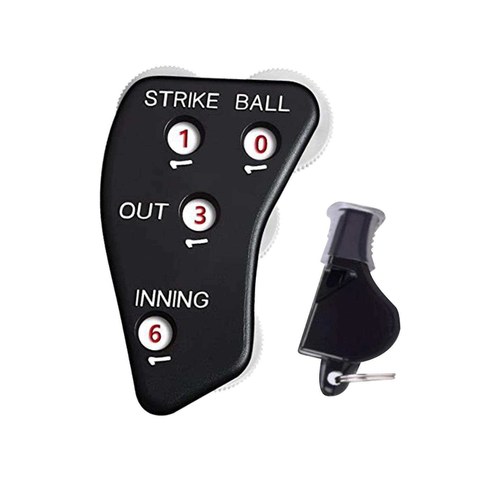 4 Wheel Baseball Umpire Accessories Ball Strike Outs Supplies Score Counter Baseball Umpire Gear Indicator Innings