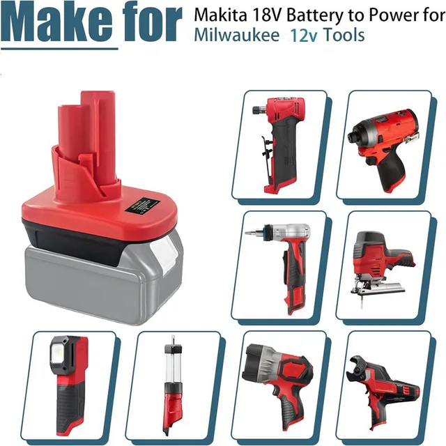 Lilocaja MT20ML Battery Adapter for Milwaukee M18 18V Tools, Makita to  Milwaukee Battery Adapter Compatible with Makita 18V Max Li-ion Battery -  Yahoo Shopping