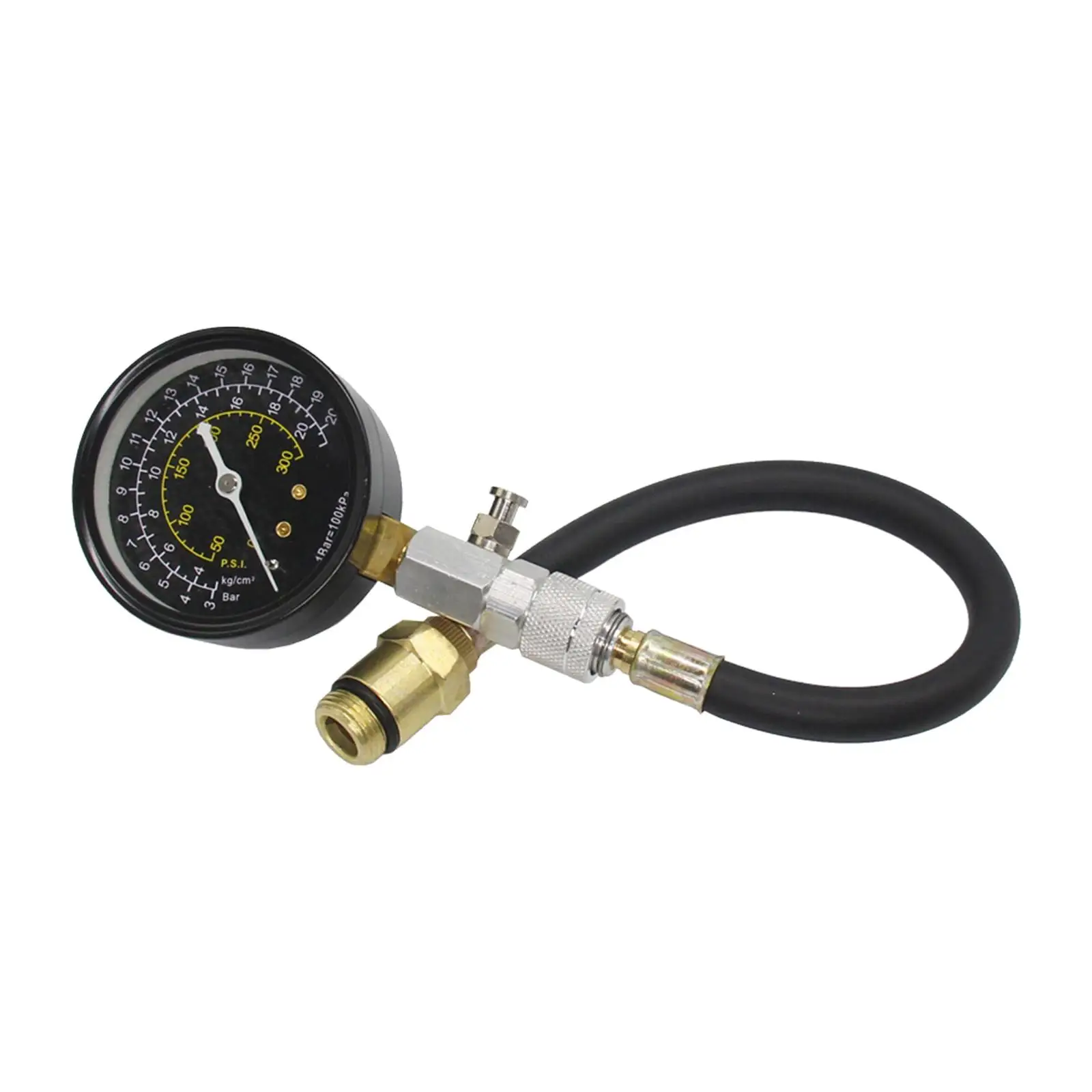Compression 300 PSI Check Test Meter Auto 2000Kpa Pressure for Motorcycle Gasoline Engines Car Truck