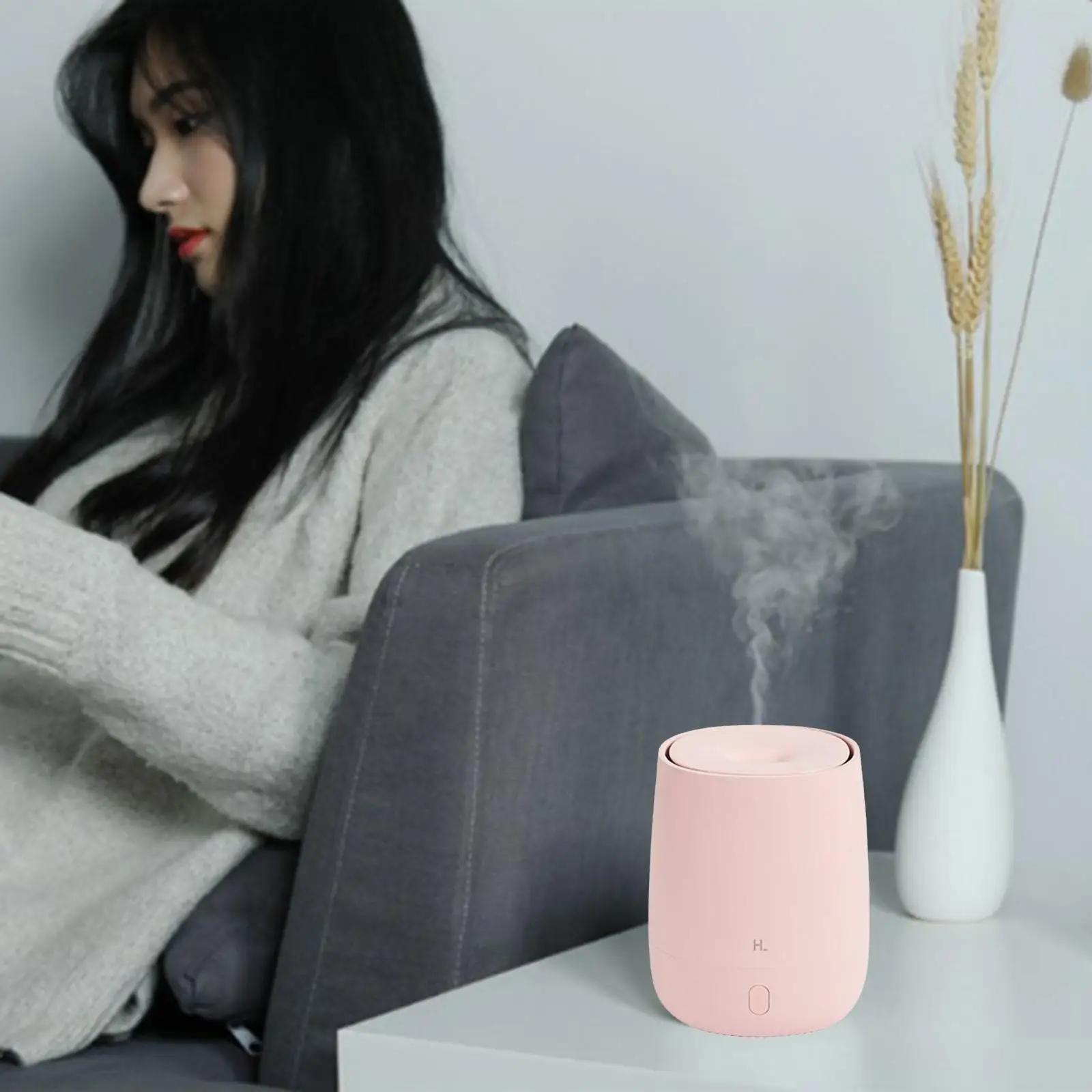 Electric Mini Ultrasonic Aroma Diffuser USB Essential Oil Diffuser LED Safety Night Light Scent for Desktop Bedroom Home SPA Car