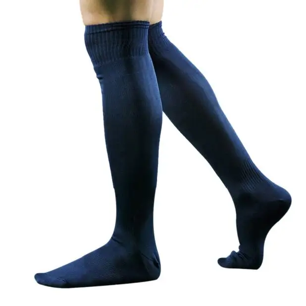 Medias de fútbol para hombre, calcetines de algodón elásticos, cómodos,  hasta la rodilla, Color sólido, personalidad - AliExpress
