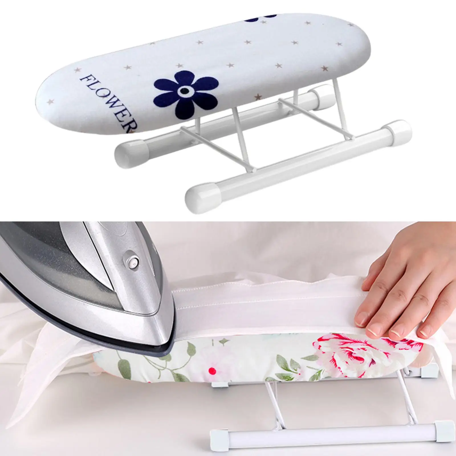 Travel Ironing Board Removable Sleeve Mini Folding Ironing Accessories for Travel Household Dorms Home Ironing Clothes