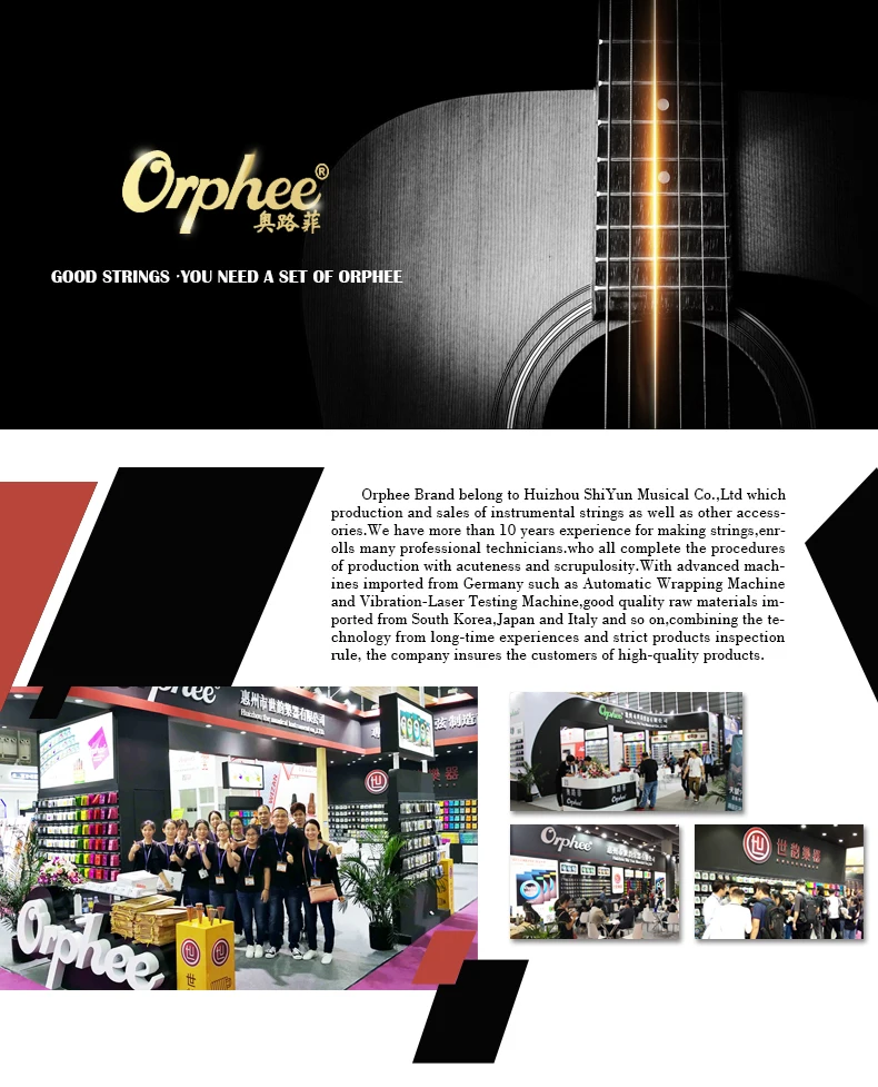 Description Picture 2 of itemOrphee QA Acoustic Guitar Strings High Carbon Steel Hexagonal Core Nano Coating Brass Wound Acoustic Guitar Parts & Accessories