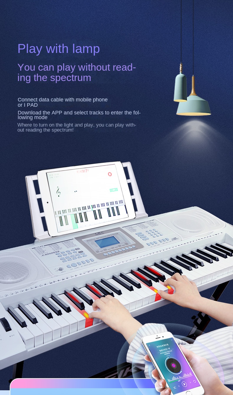 Title 17, Intelligent Electronic Organ Beginners 61 Key P...