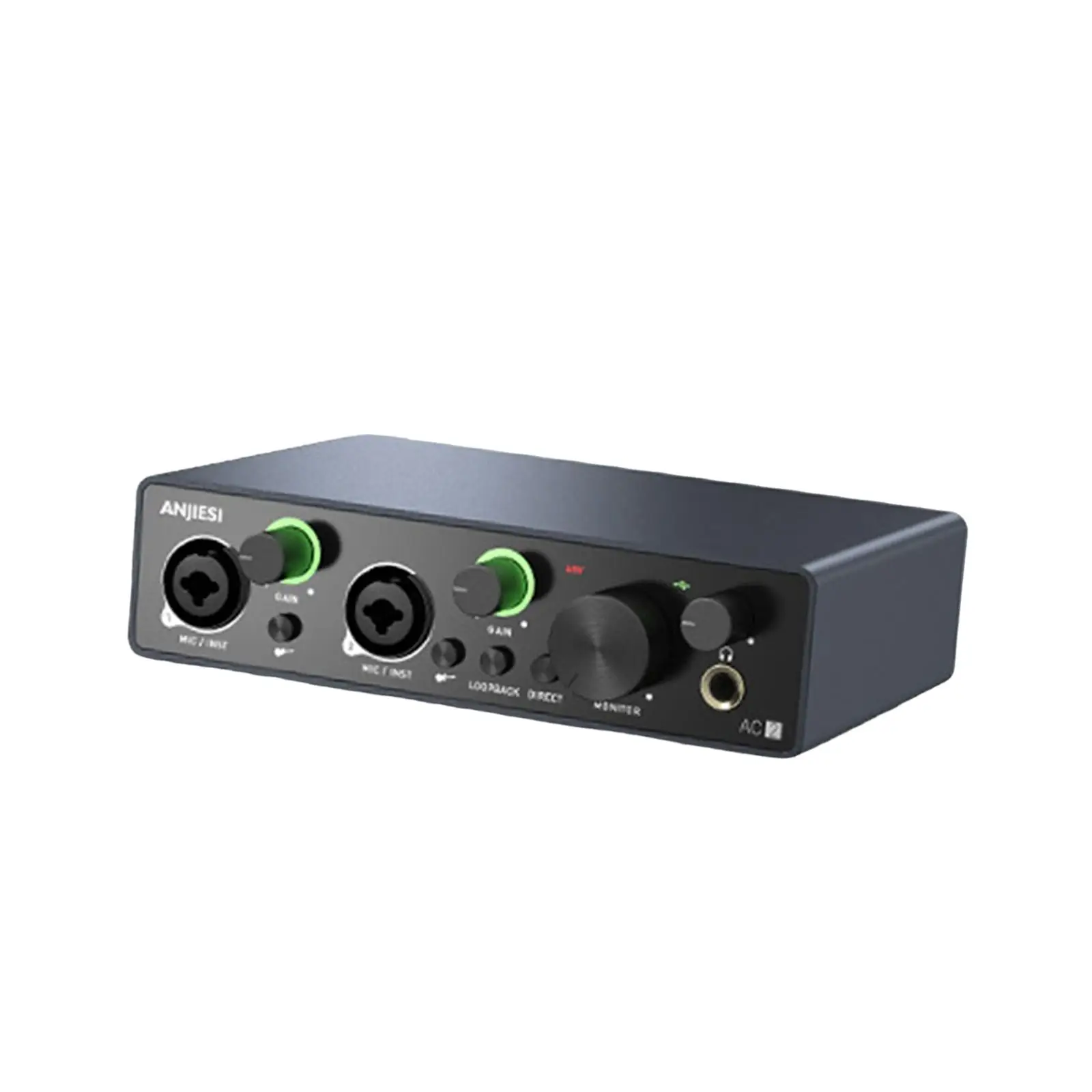 USB Audio Interface Portable Plug and Play Studio Quality Low Latency for Streaming Podcasting Vocalist Guitarist Podcaster
