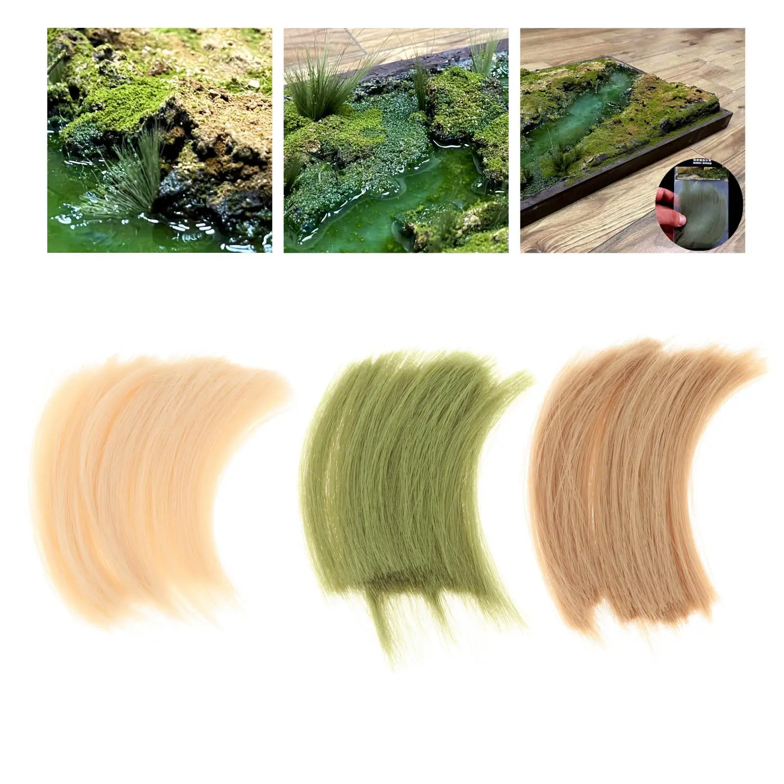 Resin Long Grass Model Making Material Toys Layout Supplies for Sand Table