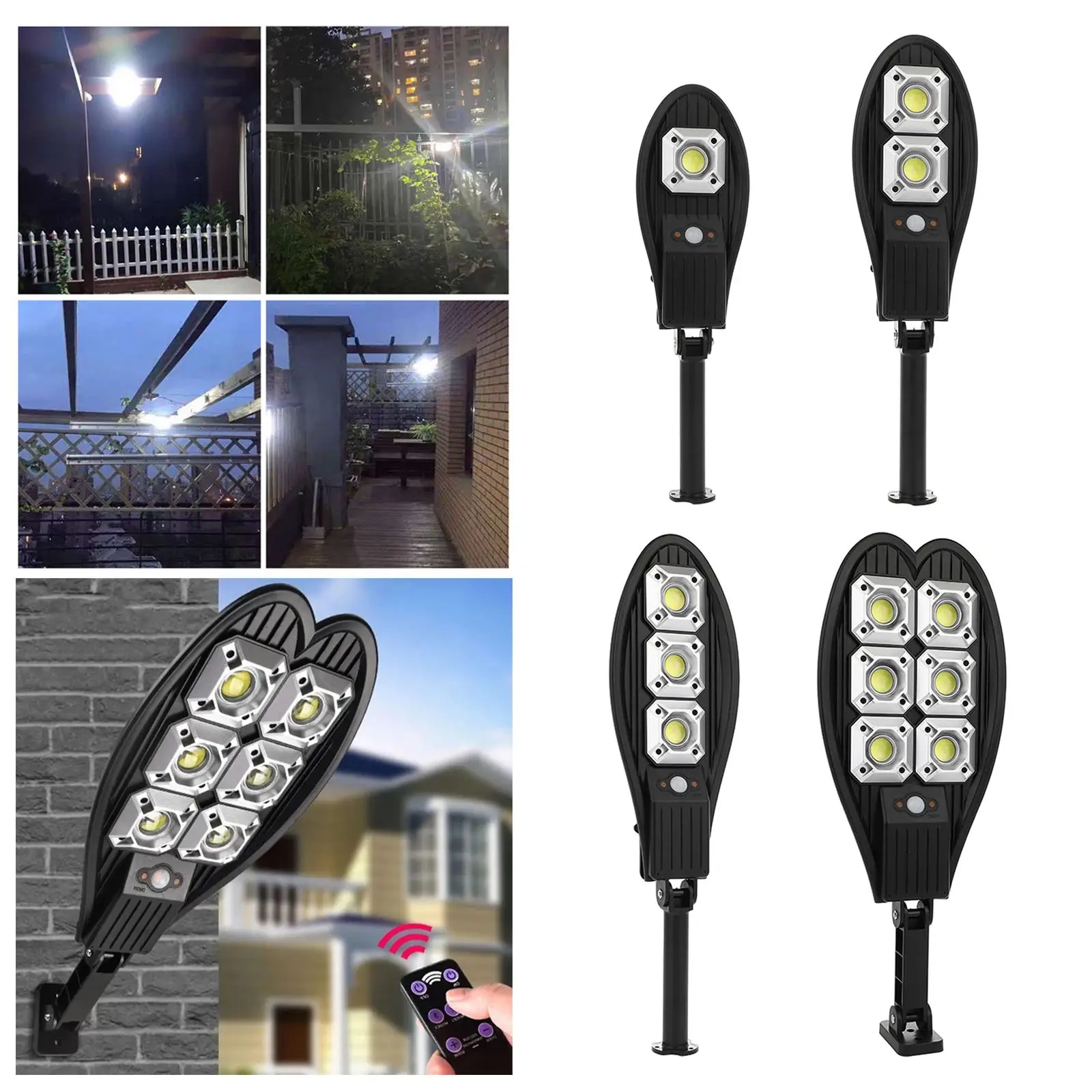 Outdoor Solar Street Light Motion Sensor LED Security Light for Outside Yard