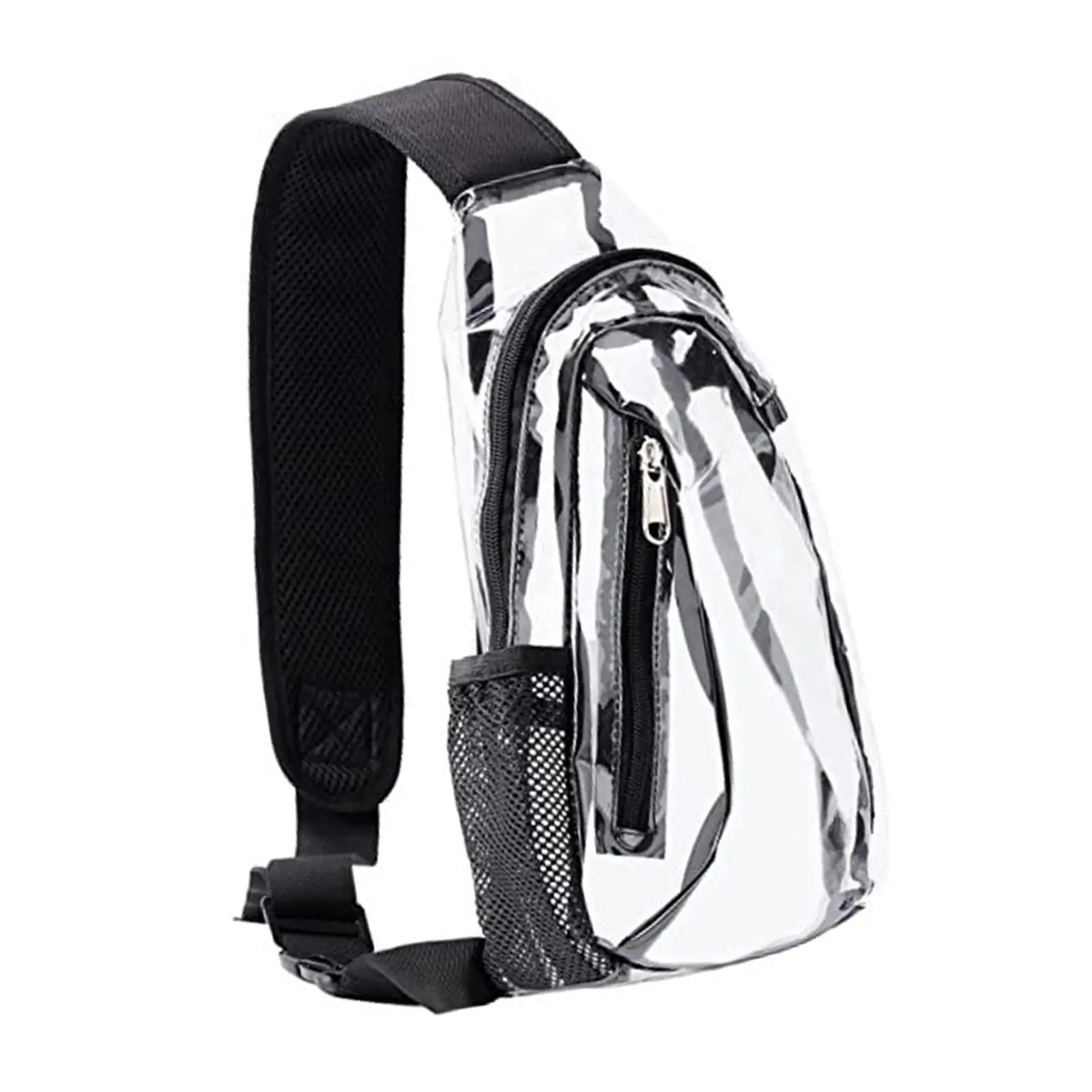 Clear Bag Adjustable Shoulder Strap Handbag Purse for Sports Men Beach