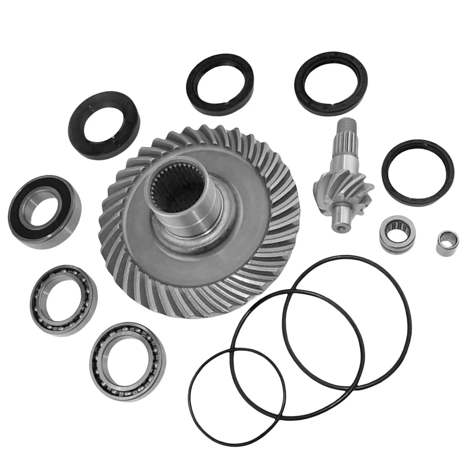 Rear Differential Ring+Pinion Gear+Bearing 14Pcs/Set Fit for Honda TRX300