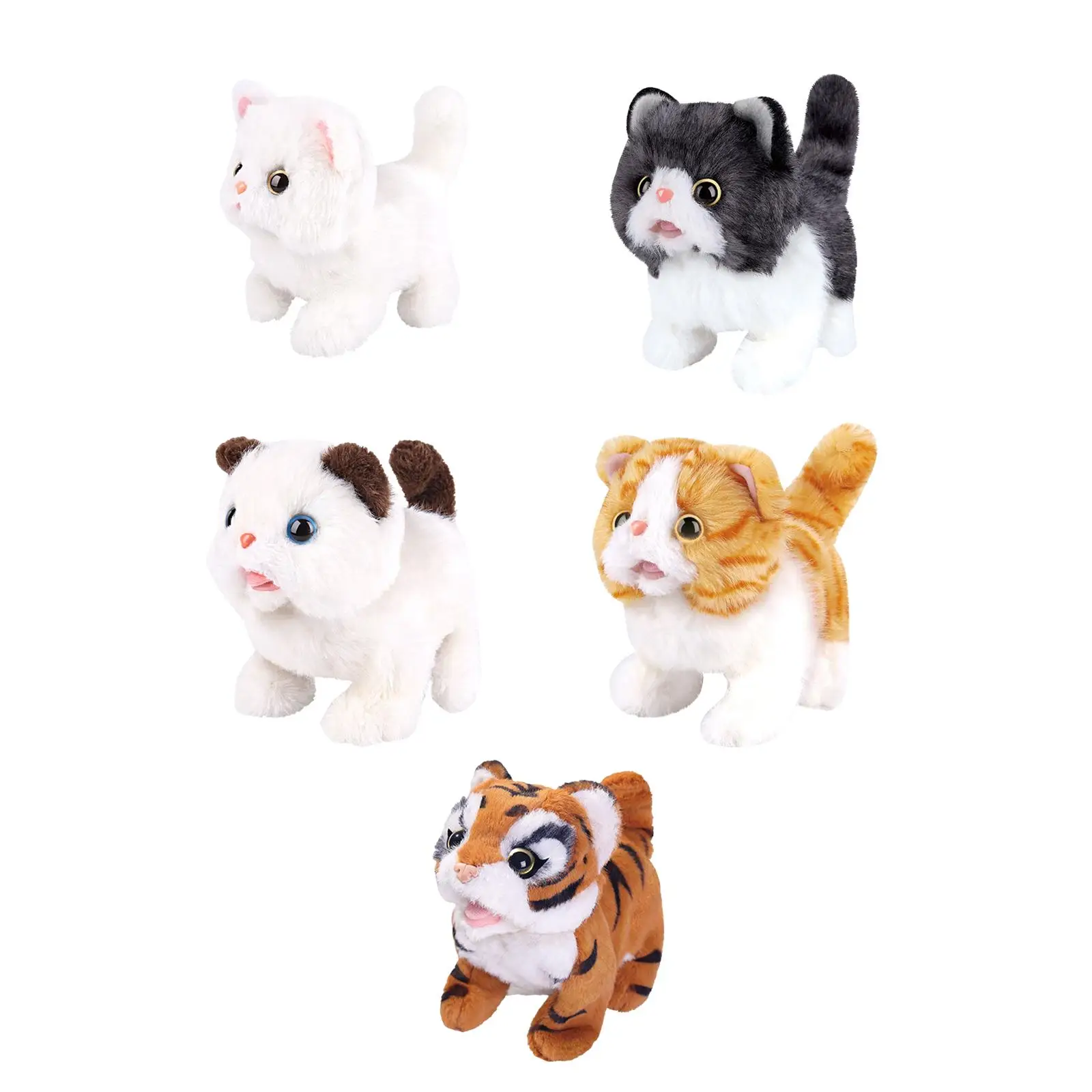 Electric Cat Plush Toy Plush Interactive Play for Children`s Toddlers Baby