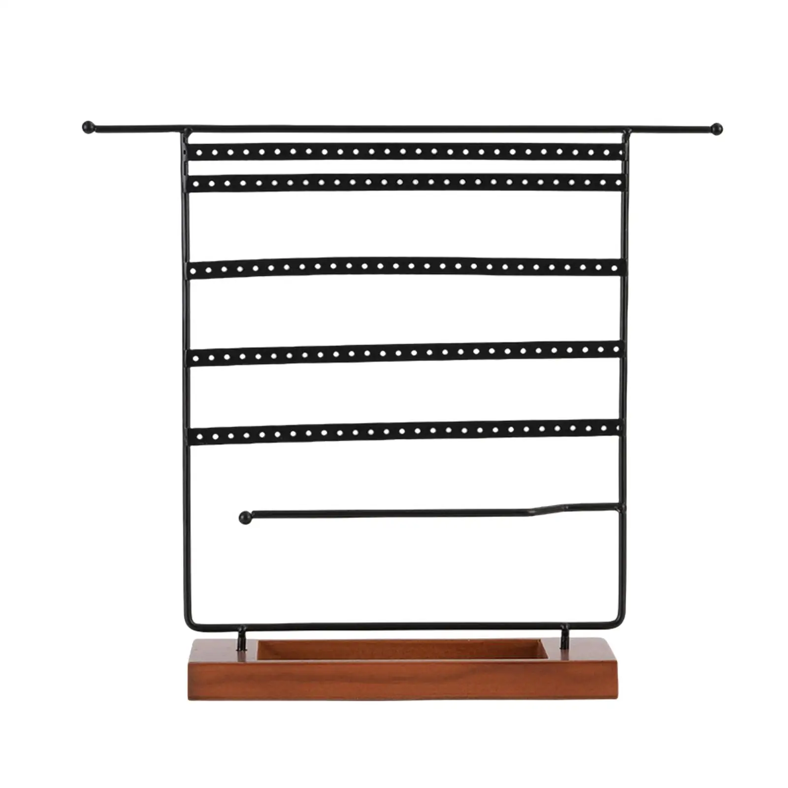 7 Tier Metal Jewelry Holder Hanging Storage Display Free Standing Necklace Holder Display Earring Holder for Tabletop Countertop