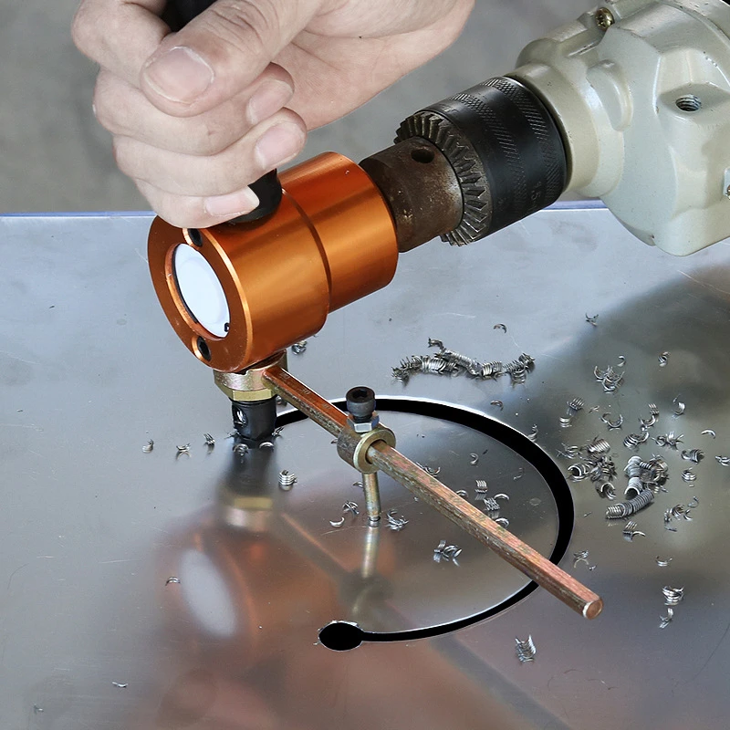 Elektrische Bohrmaschine Befestigung Modifikation Platte Punch Schere Blech Knabber Cutter Einstellbare Bohrmaschine Knabber Schneiden – Detail 11