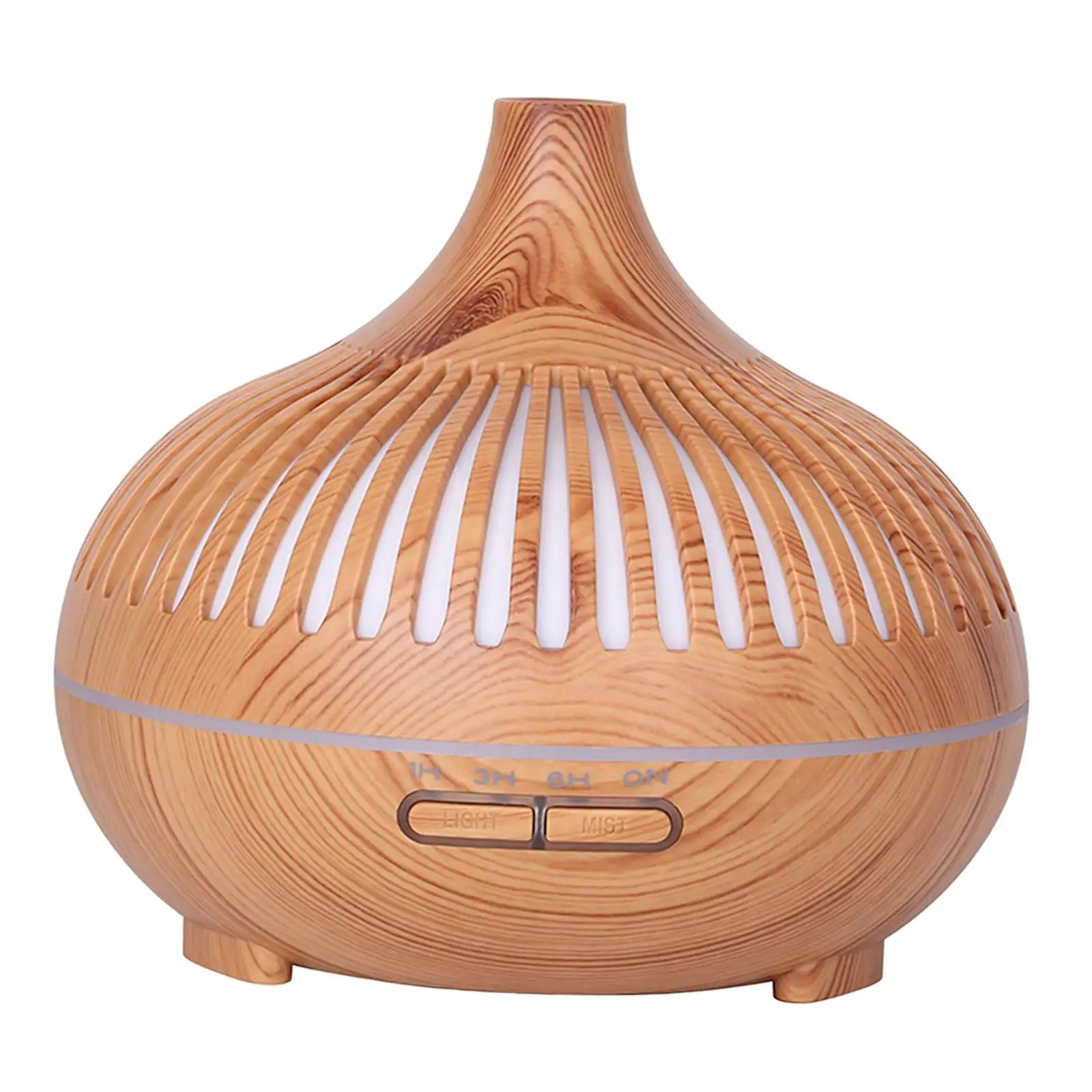 Portable Wood Grain Diffuser 500ml Whisperaroma Diffsuer Noiseless Multifunction Mini Air Humidifier Wood Grain Humidifier