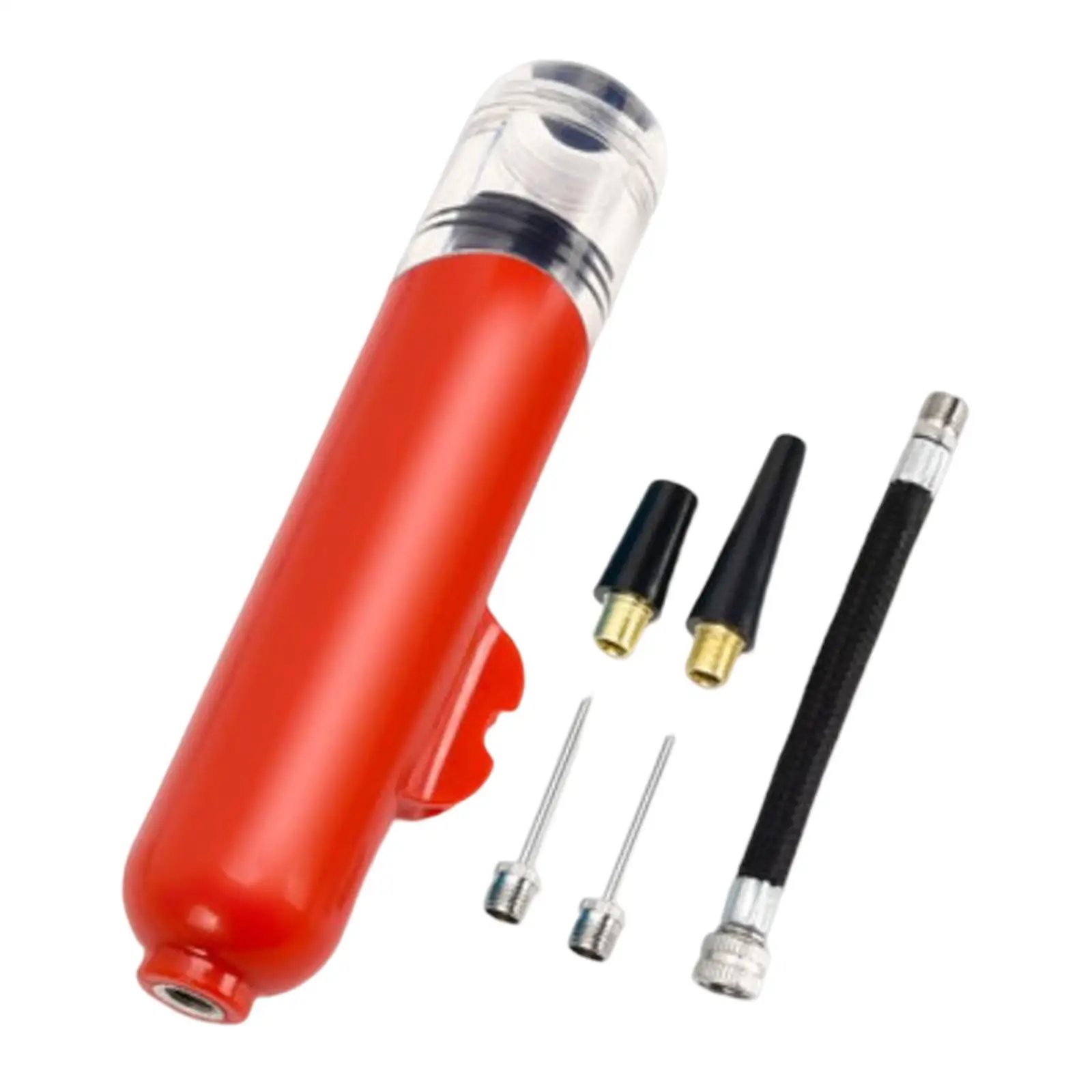 Mini Pump for Bike with Inflation Nozzles and Rubber Hose Compact Hand Pump