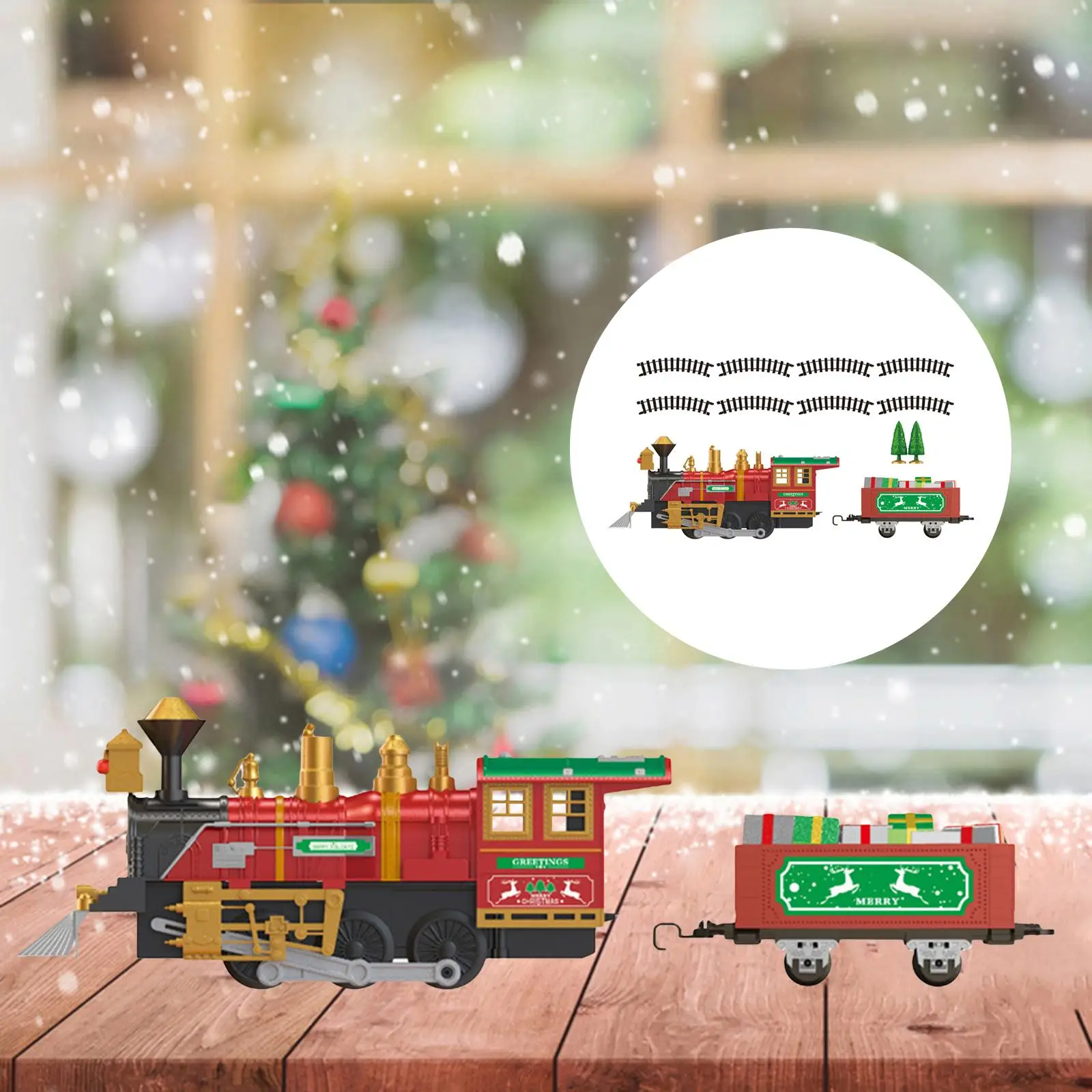 Christmas Train Set Christmas Holiday Train Cute for Game Interaction Party