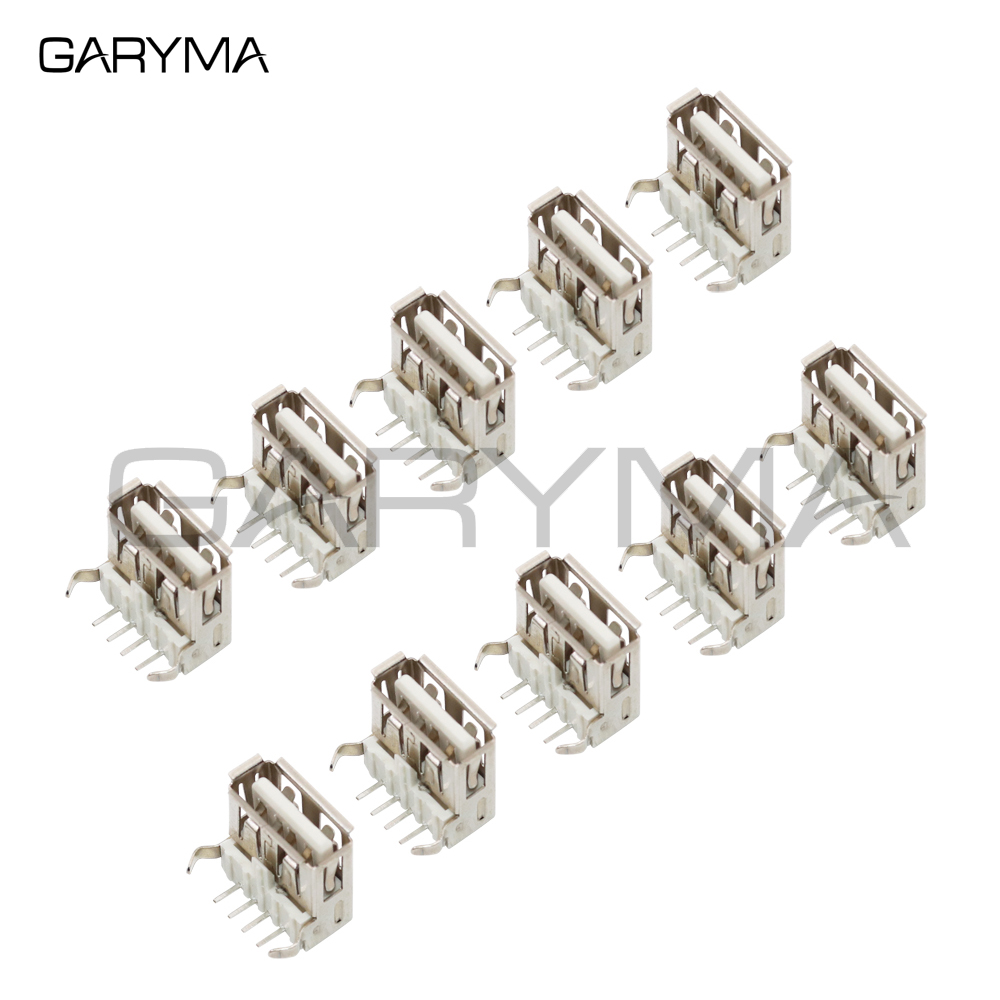 10 Stück USB-Typ-A-Buchsen für Leiterplatten, USB-A-Typ-Standard-Lötanschlüsse – Detail 1
