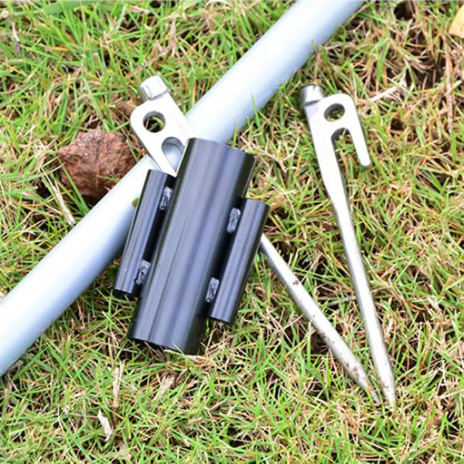Awning Rod Holder Iron Reinforced Windproof Portable Fixed Tube Canopy Poles