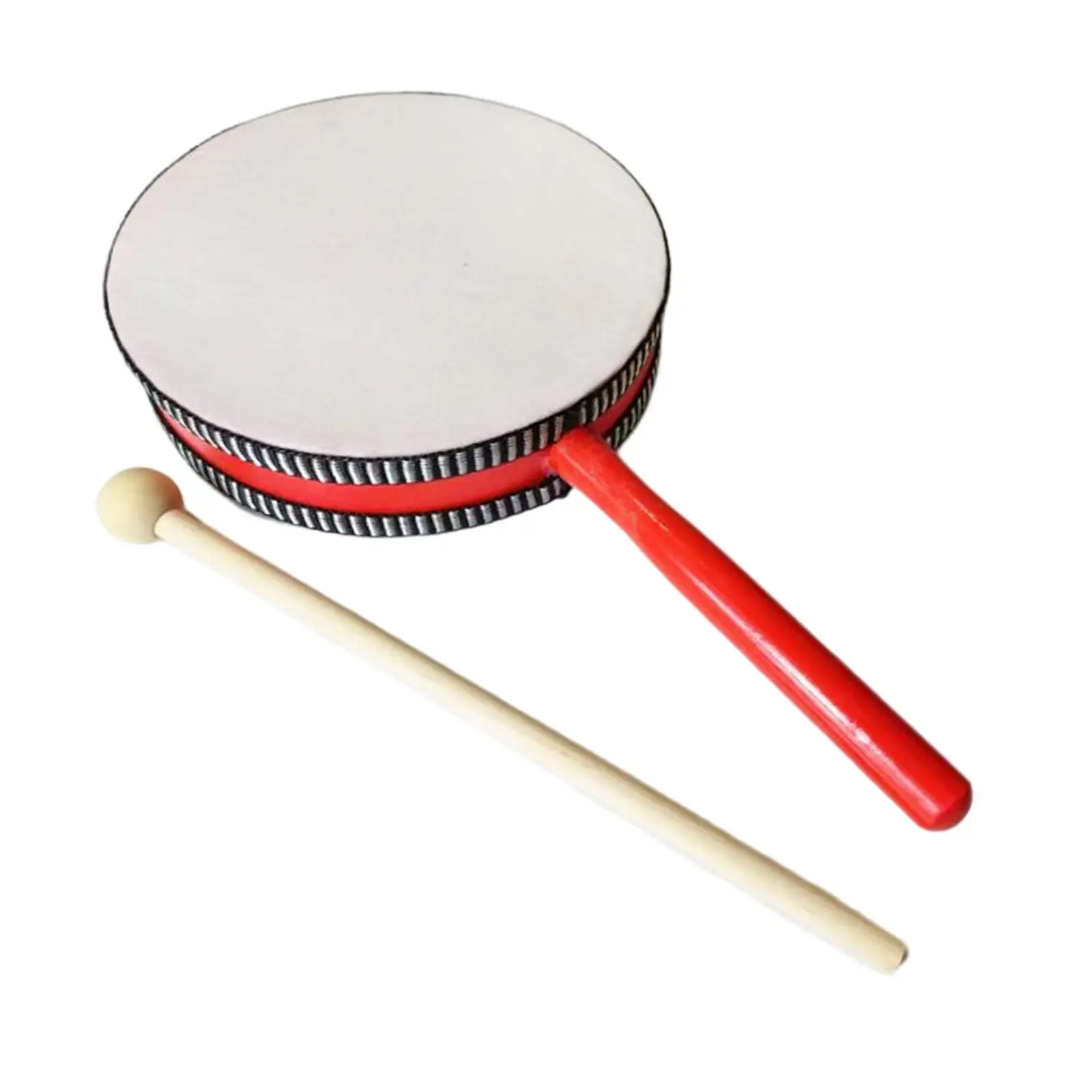 6 inch Kids Drum Early Learning Musical Instruments Tambourine Montessori Percussion Toy for Home Party Supplies Children
