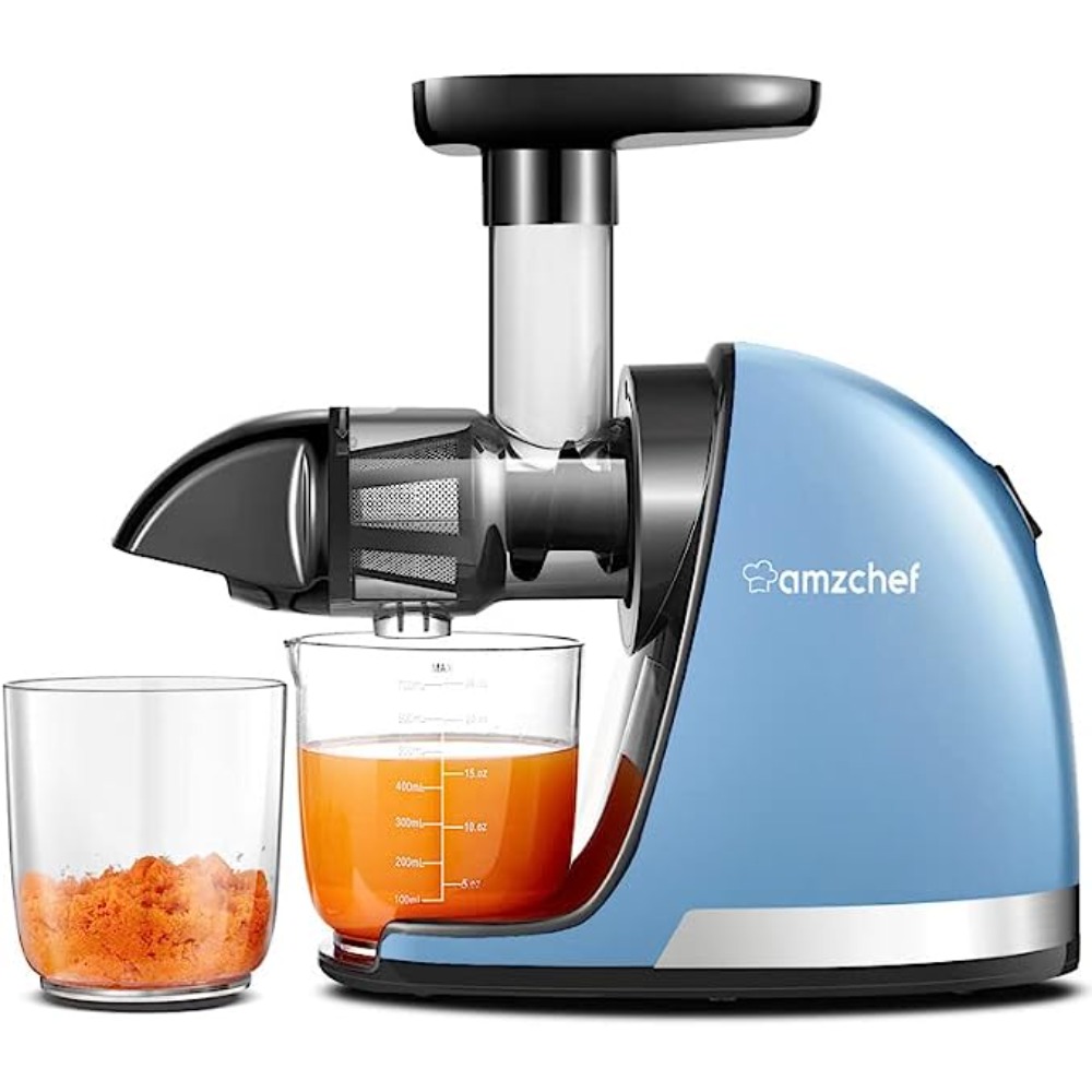 Title 1, 2023 New AMZCHEF Masticating Juicer Machines wi...