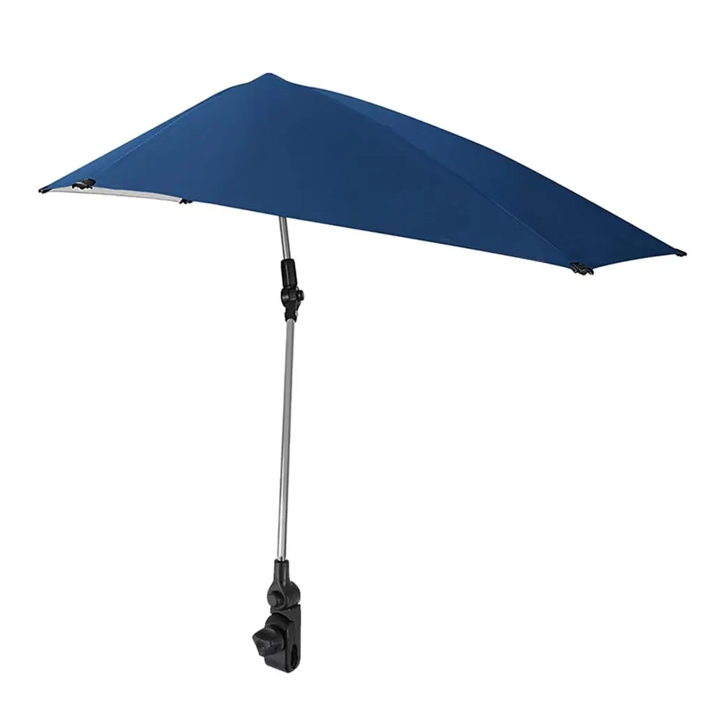 Adjustable Umbrella Parasol Canopy for Bleachers Camping Hiking Beach Chair Umbrella Large Chair With Canopy Shade