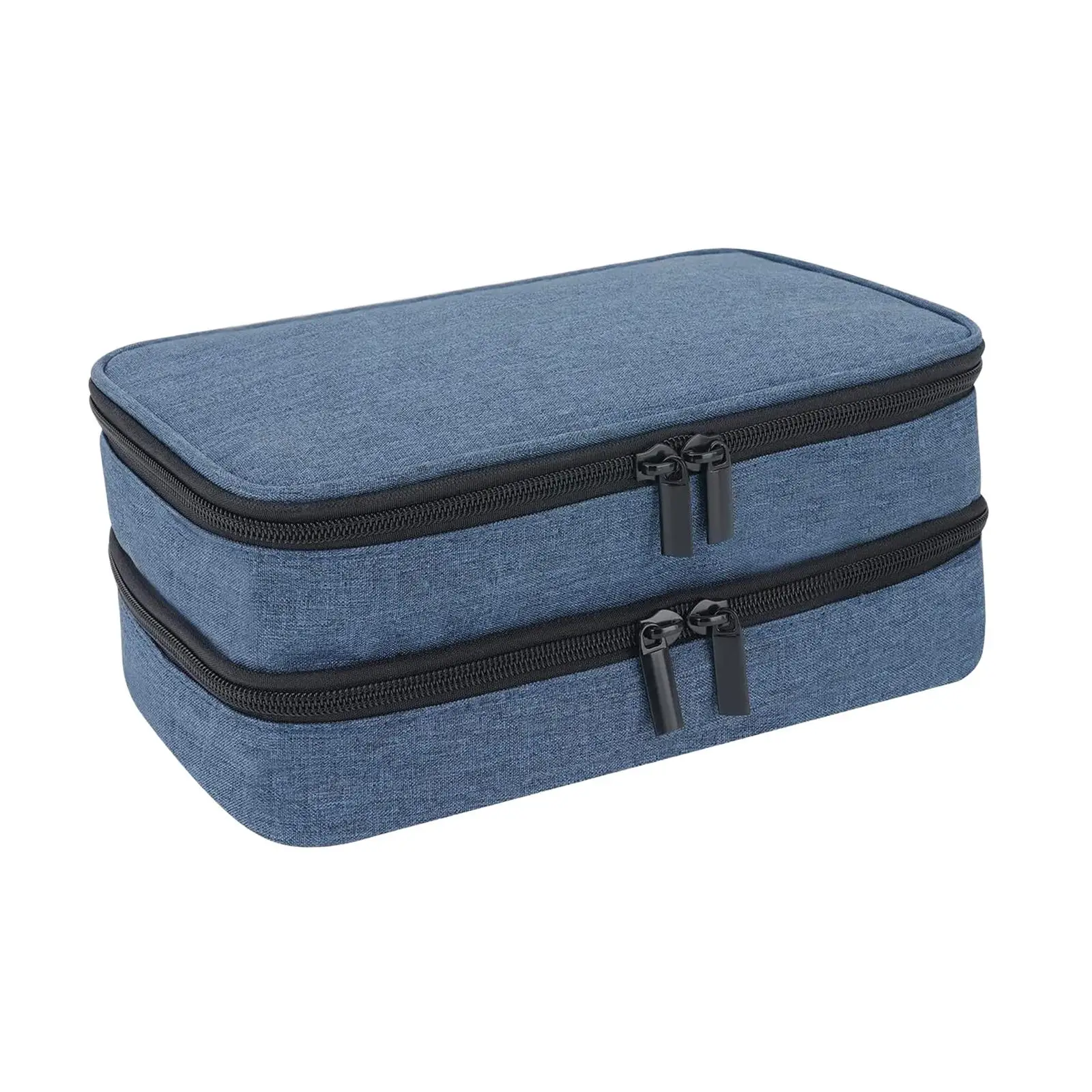 Cooler Travel Case Double Layers Protective Insulation Storage Bag Mini Isolated Pack Travel Bag for Ice Packs Pens Supplies