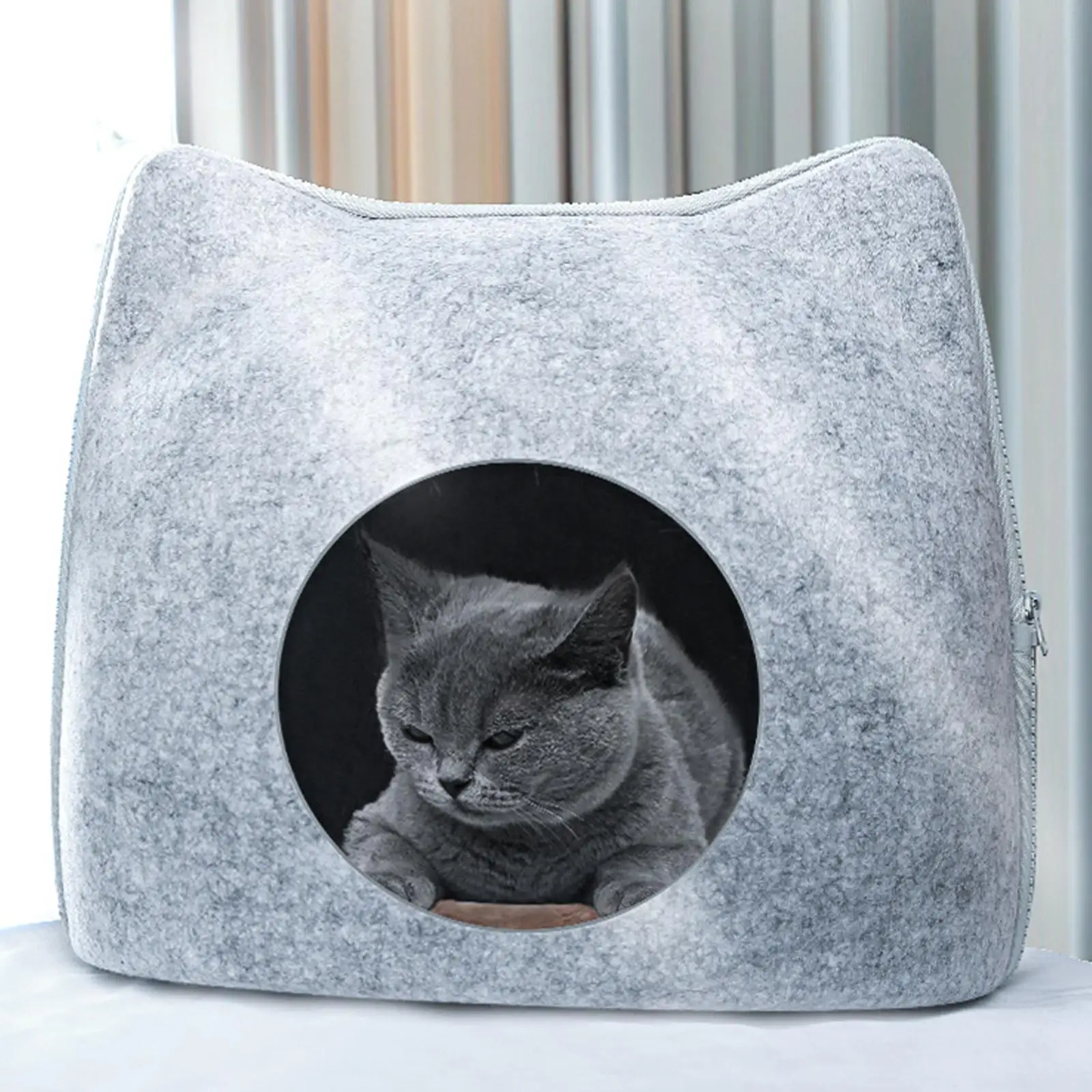 Pet Cat Cushion Bed Removable Washable Pet Supplies Interactive Play Toy