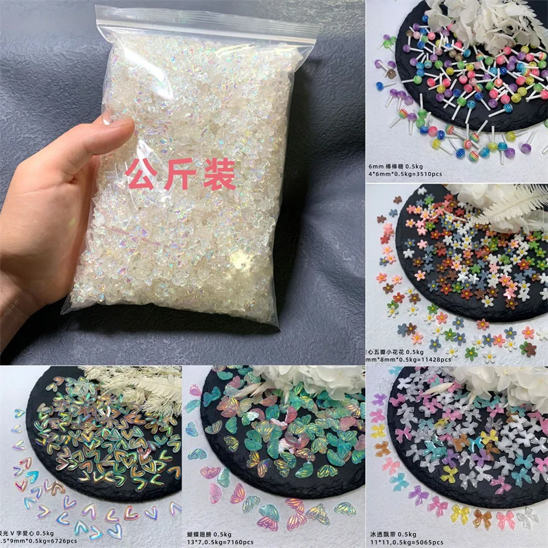 Best of 20pcs Aurora Heart Series Nail Art Charms 3D Crystal Rhinestones Resin Nail Decorations DIY Kawaii Bow Bear Manicure Accessories Reviews & Tips