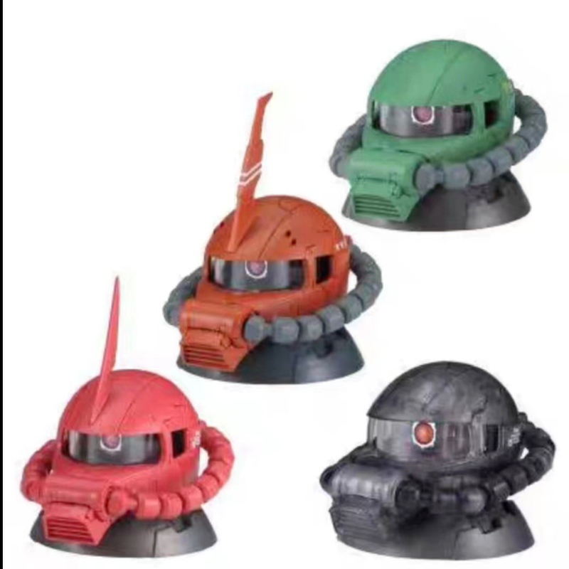 Bandai Genuine Gashapon Toy Mobile Suit Gundam Exceed Model Zaku Head 8 Collections Action Figures Aliexpress