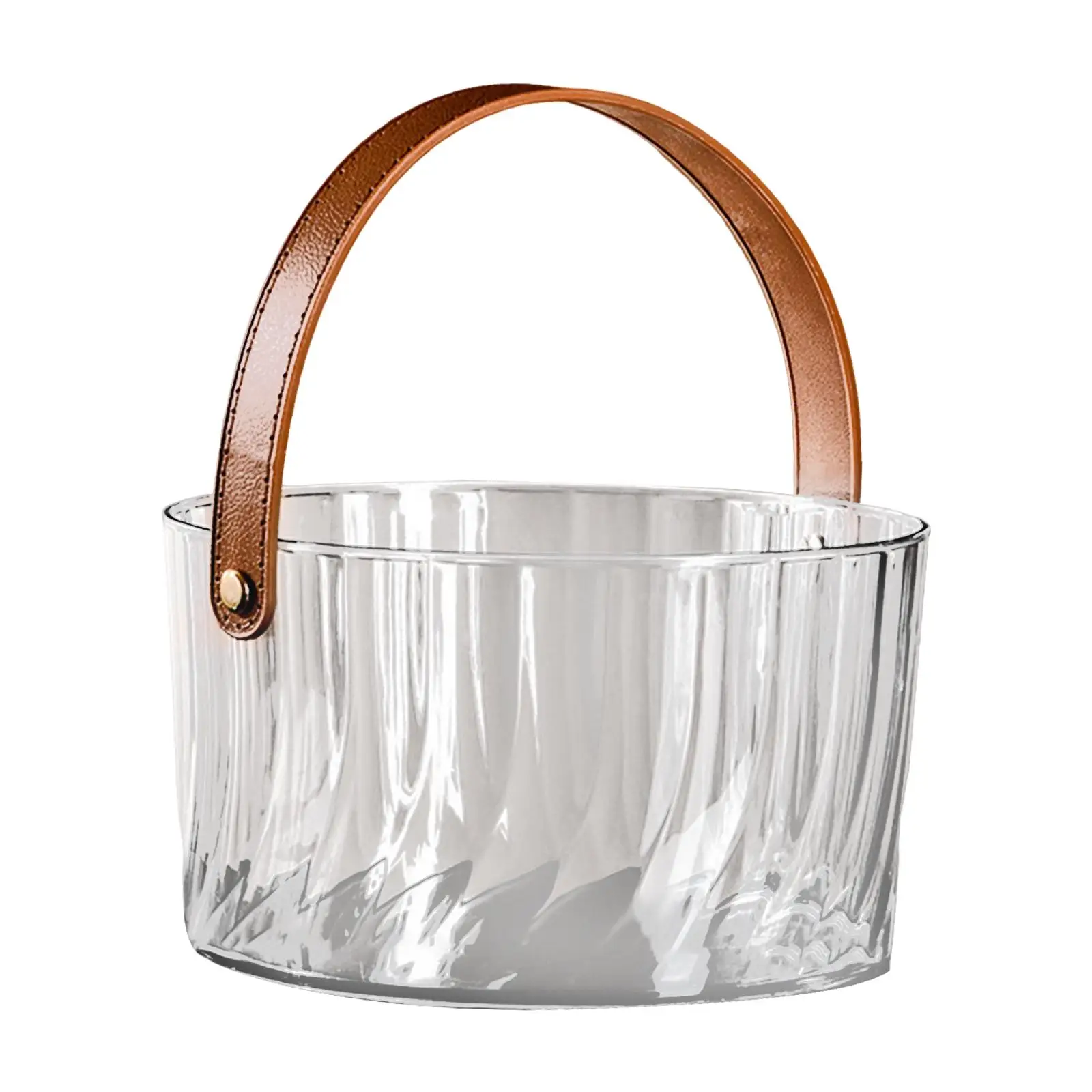 Ice Bucket Large Capacity Easy to Carry Durable Drink Tub Clear for Cocktail Parties Home Champagne Bottles KTV Clubs