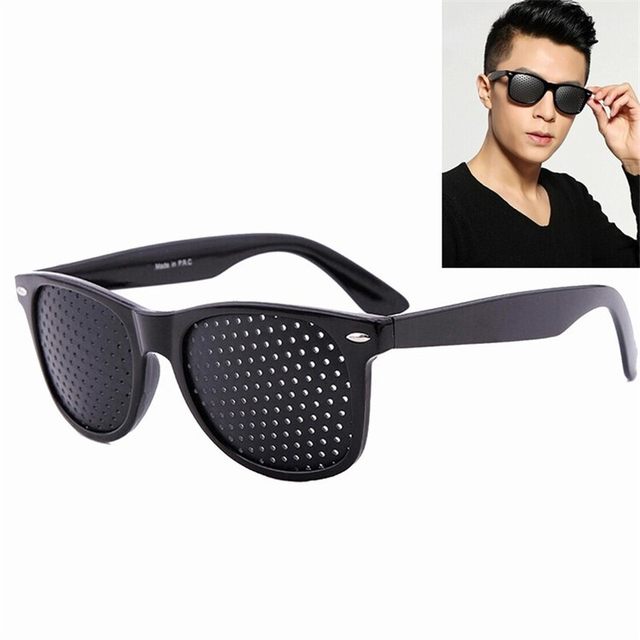 Vision Care Wearable Corrective Glasses Improver Stenopeic Pinhole Pin Hole Glasses Anti fatigue Eye Protection Oculos De Grau AliExpress