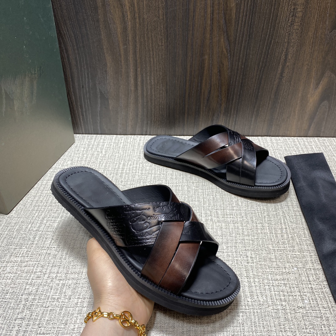 On the new flip-flops, there are Sifnos Sritto patterned leather sandals  with woven finishes designer slippers men - купить по выгодной цене |  AliExpress
