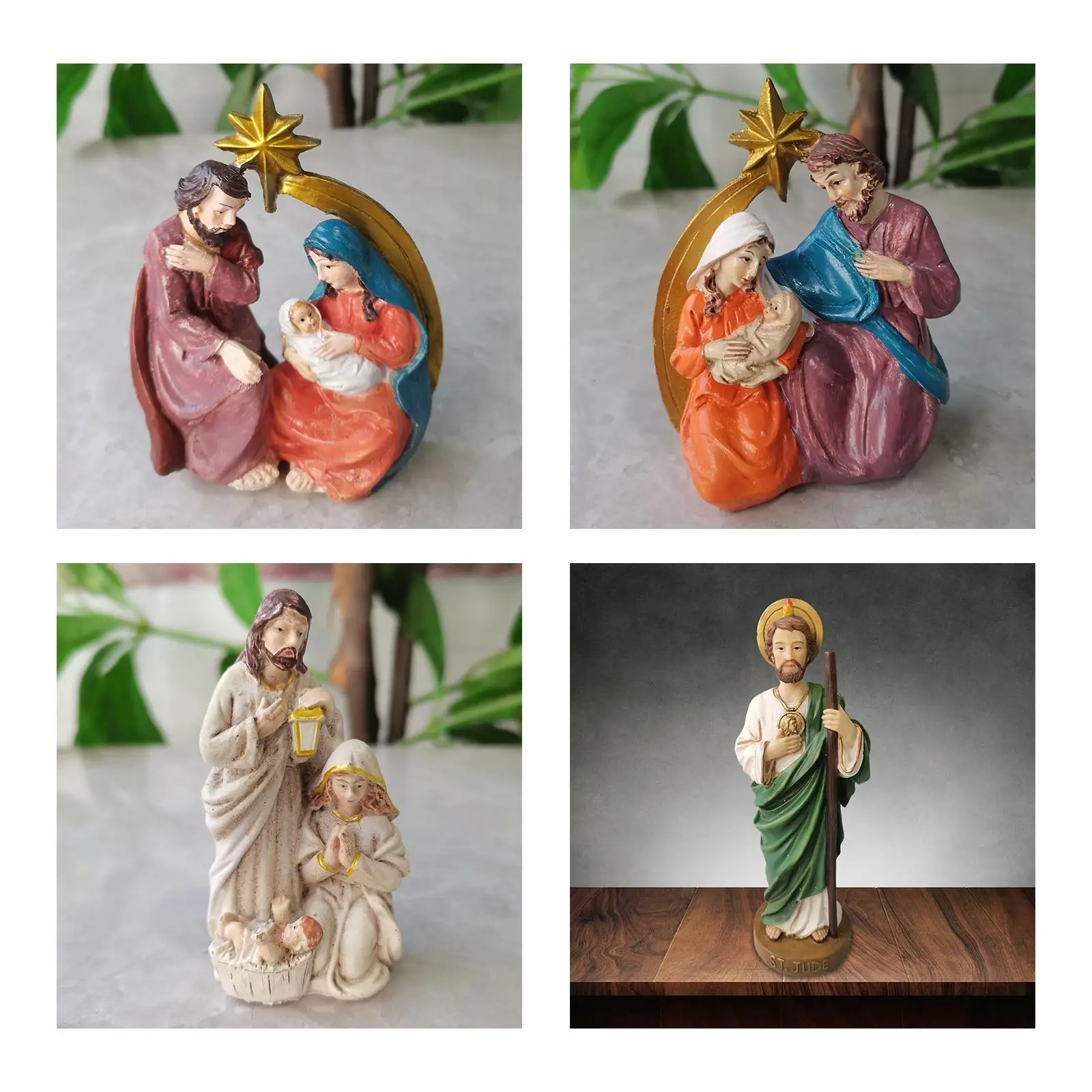 Nativity Statues Scene Set  Figurine Catholic for