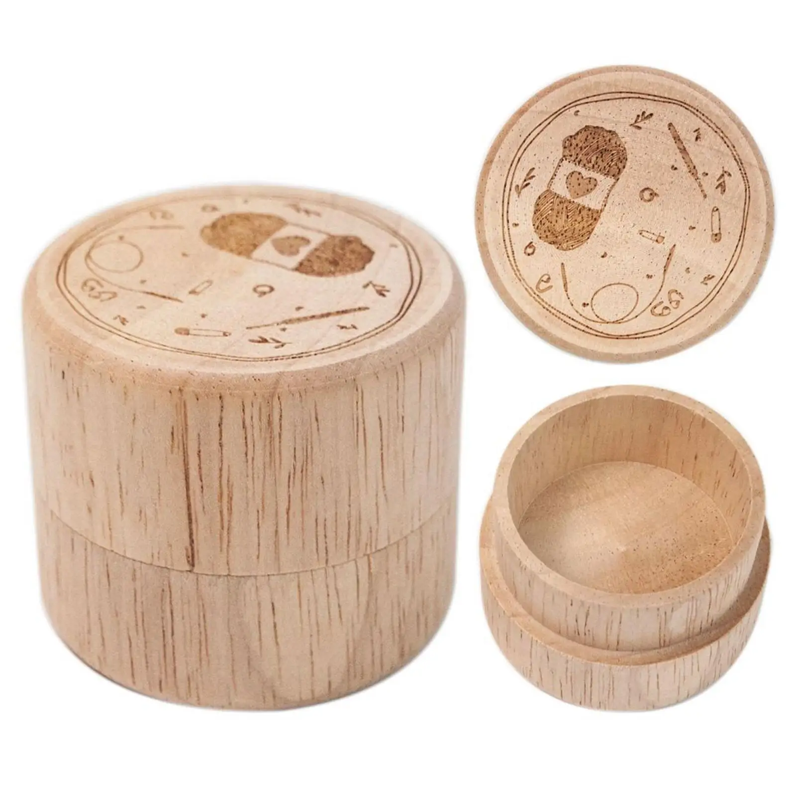 Carved Storage Case Protective Case Rings Holder Organizer Box