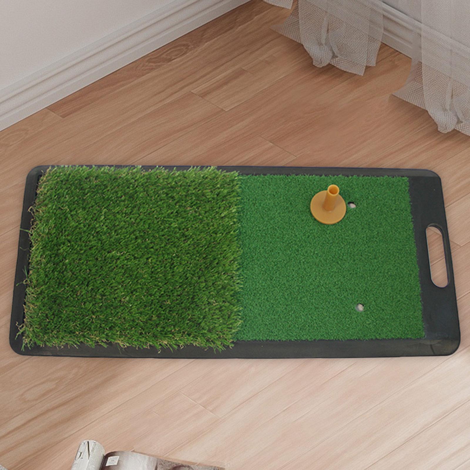 Golf Hitting Mat Indoor Mat Rubber Backing with Tee Heavy Duty Swing Mat Matt