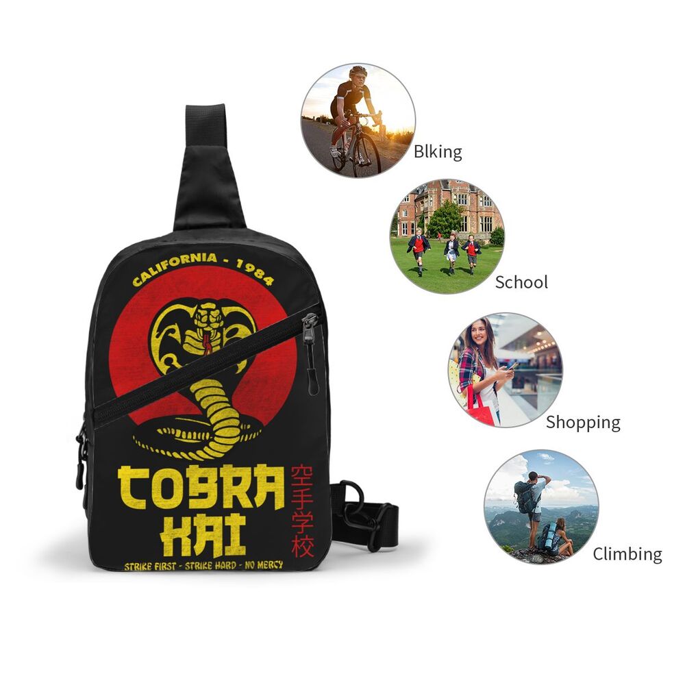 Mochila crossbody vintage Cobra Kai Sling para