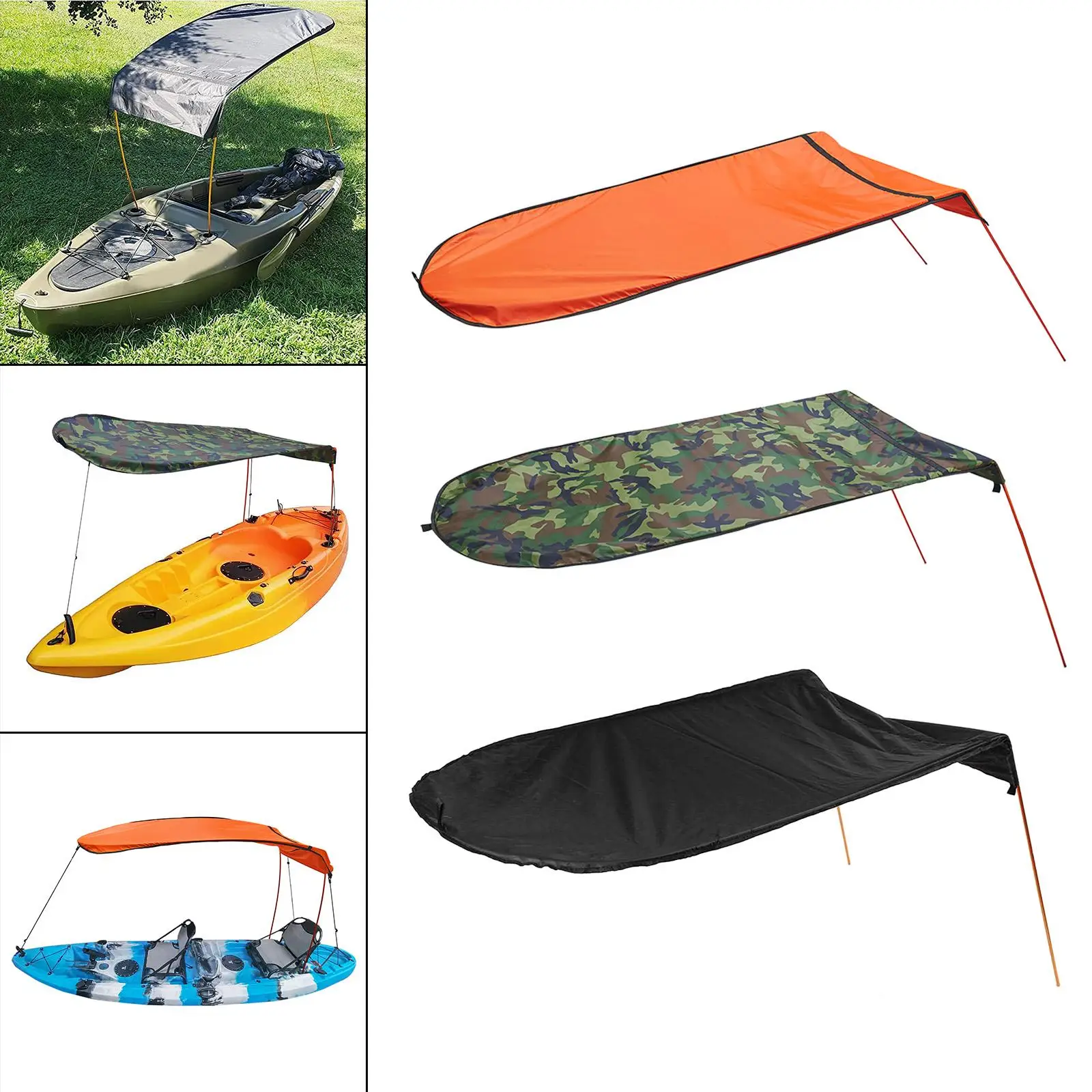 Kayak Boat Sun Shelter Inflatable Boats Tent Fishing Awning Top Cover Canopy Top Cover Fishing Tent Sun Rain Canopy Protective