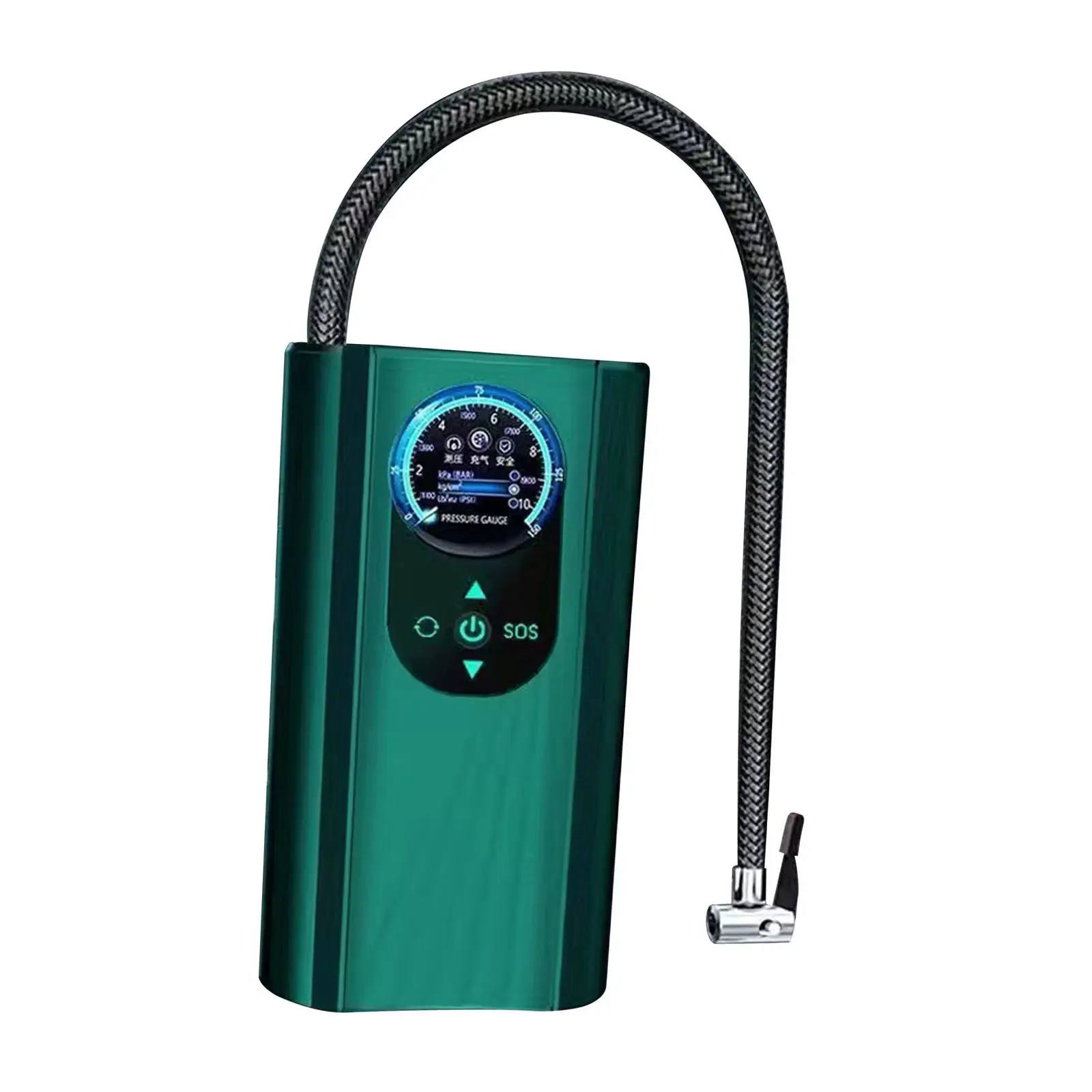 Portable Air Compressor Compact Auto Accessories DC 12V Handheld Tire Inflator Air Pump for Bicycle Car Basketball Ball SUV
