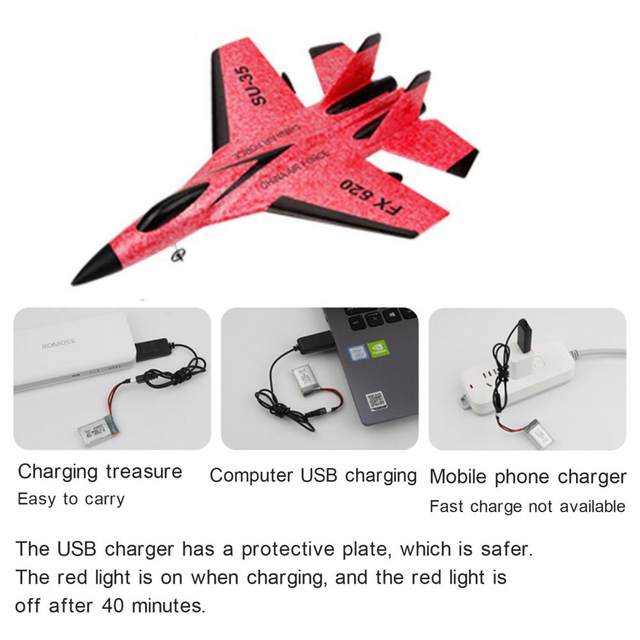 1 Set Aircraft Toy Entertainment Electric Shockproof 2.4G Glider